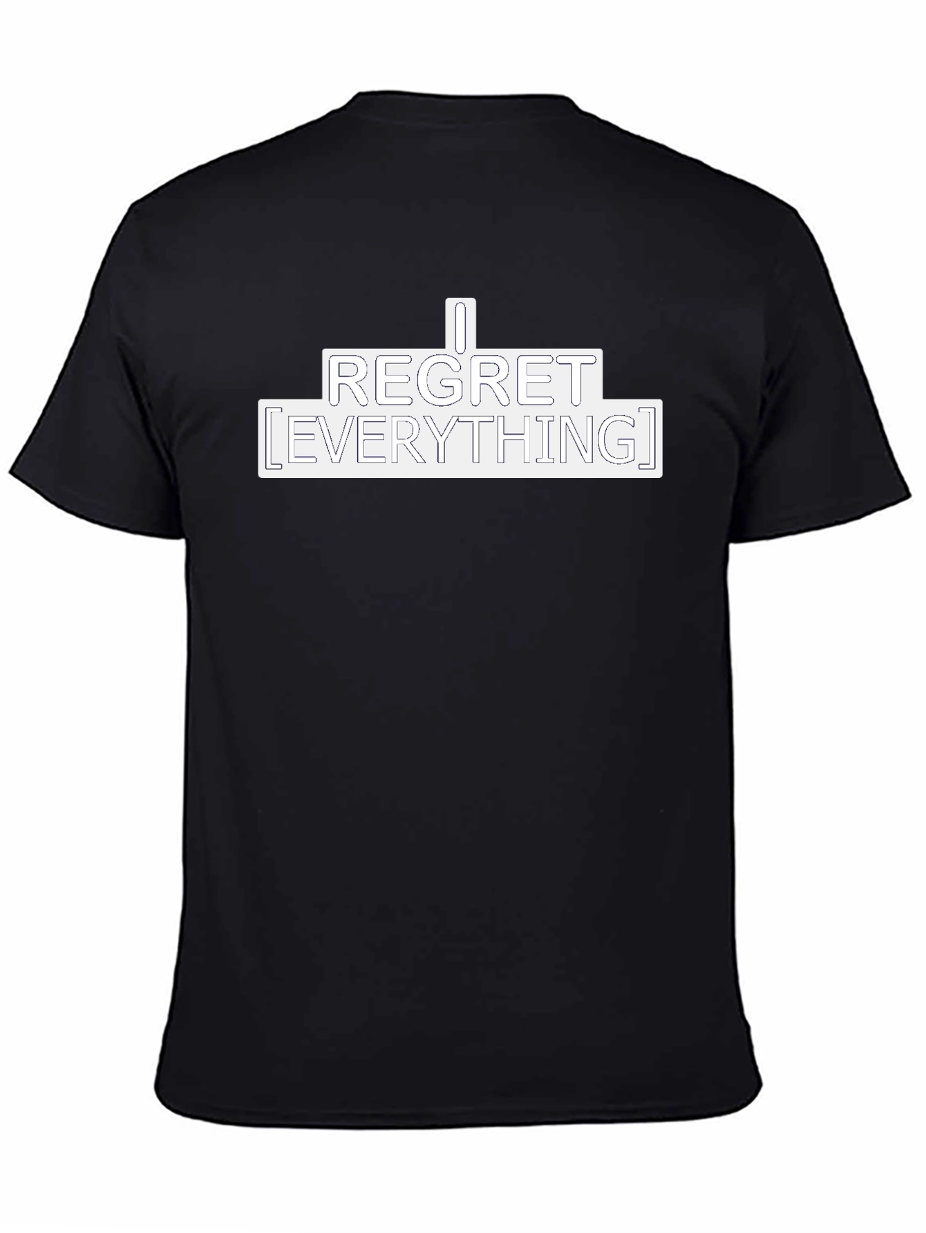 I Regret Everything Graphic Tee - Black