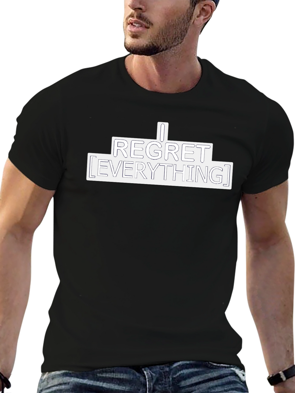 I Regret Everything Graphic Tee - Black