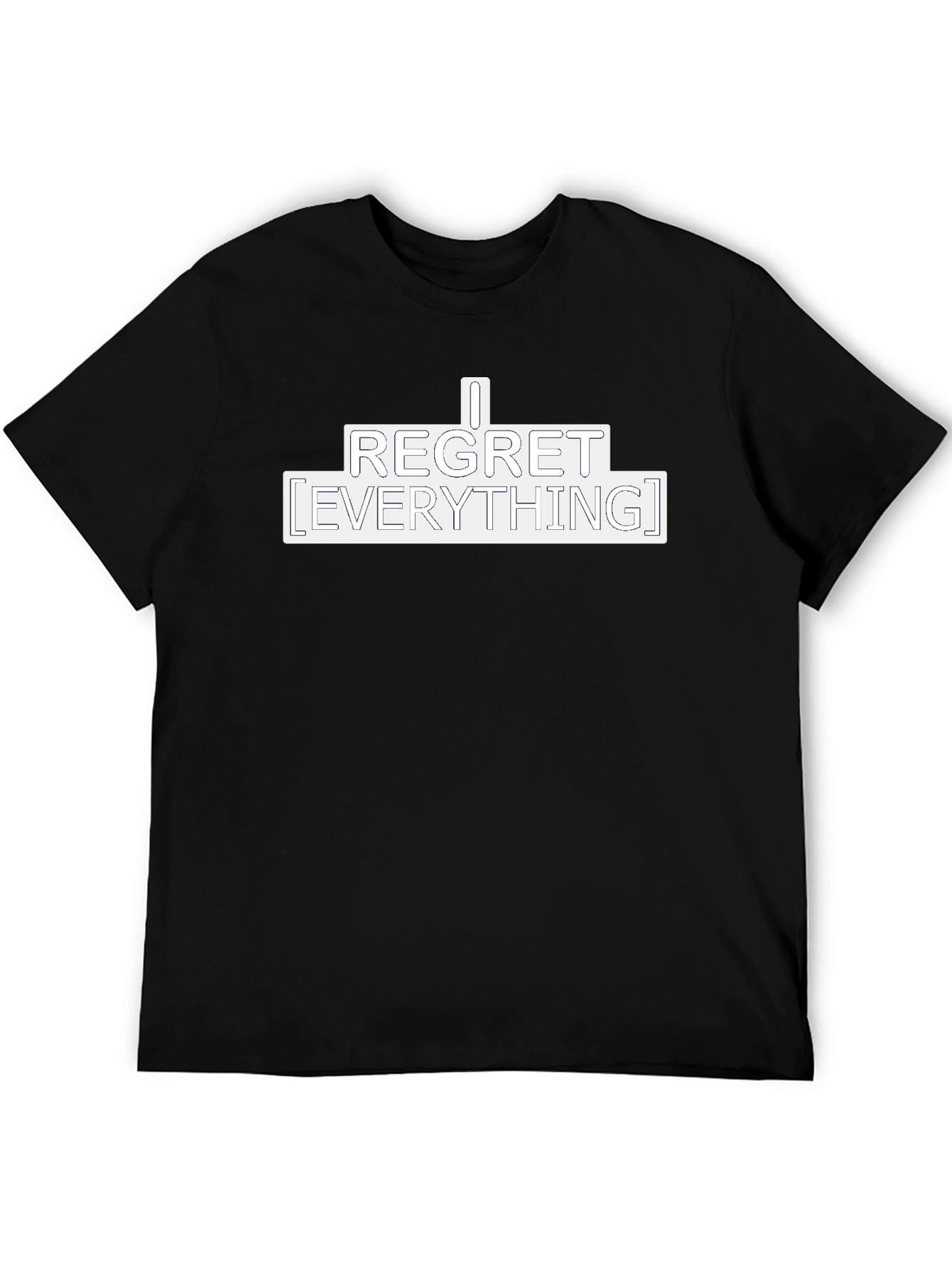 I Regret Everything Graphic Tee - Black