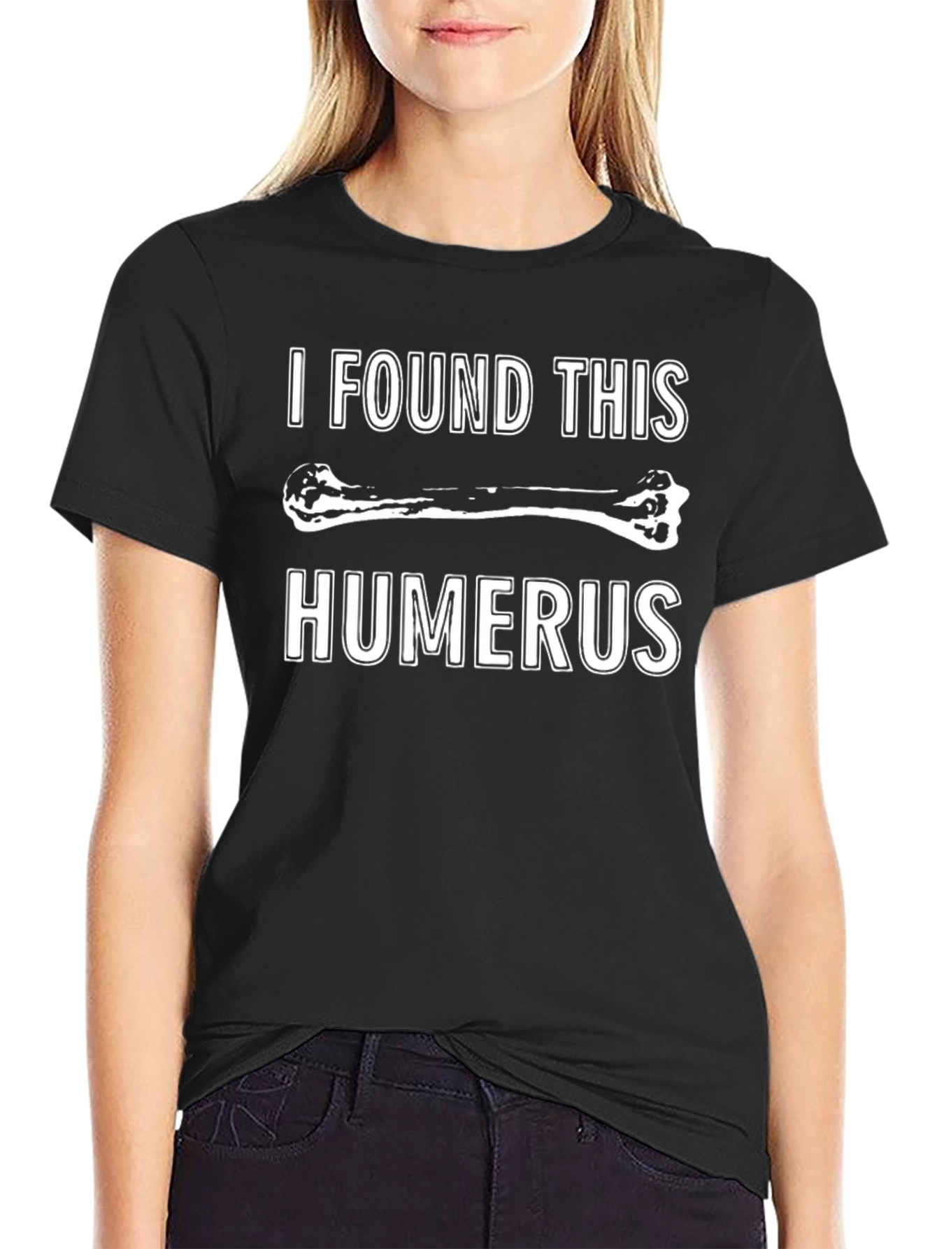 Humorous Humerus Bone Graphic T-Shirt - Funny Anatomy Tee