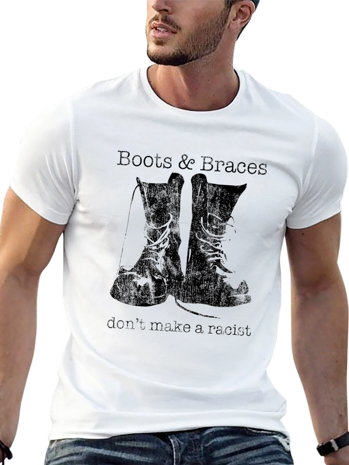 Boots & Braces T-Shirt - Anti-Racist Statement Tee