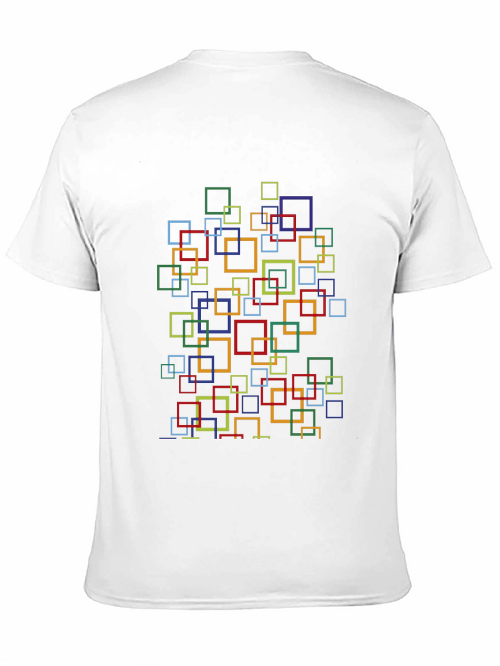 Abstract Square Pattern T-Shirt - Stylish Casual Wear