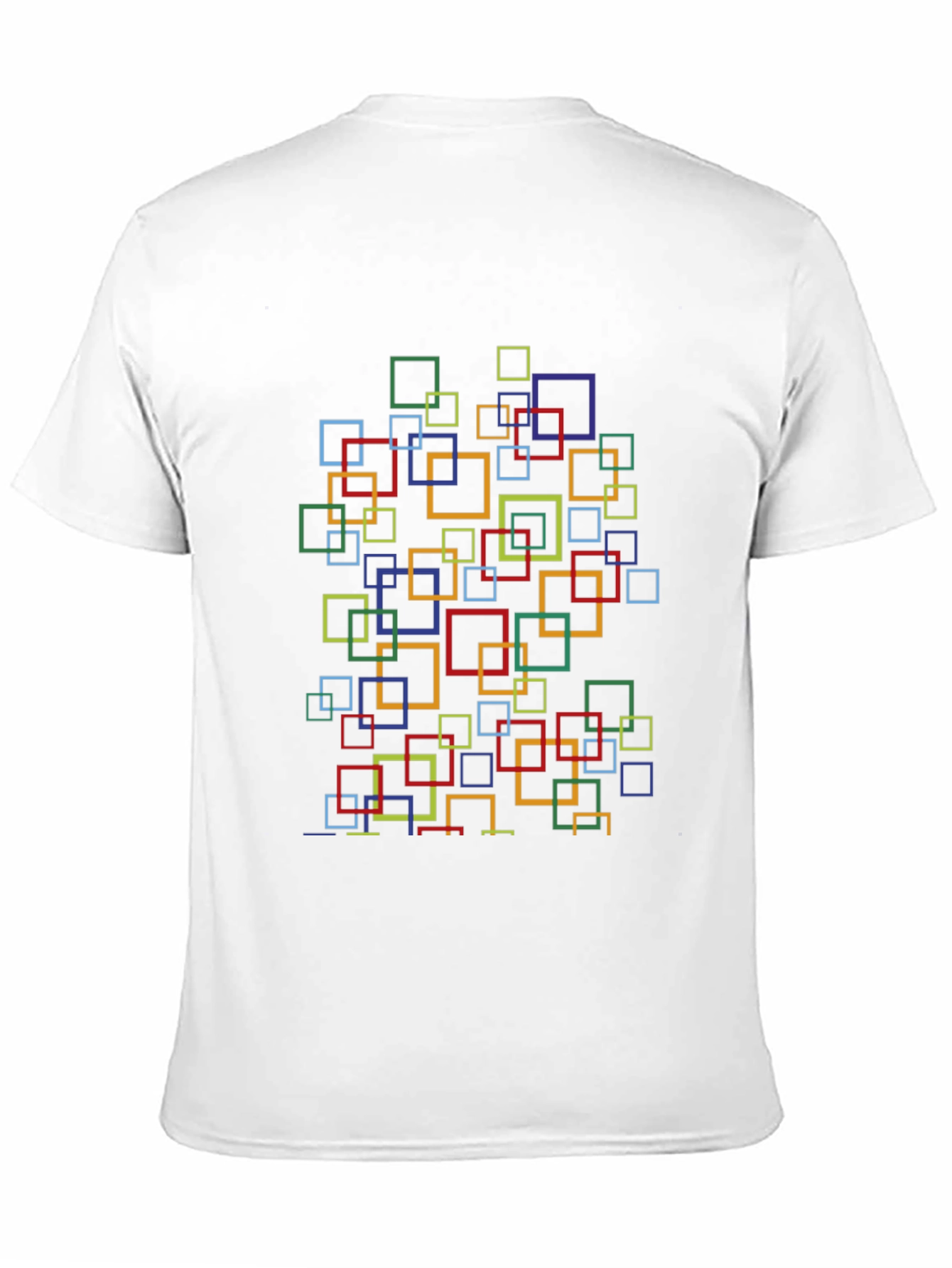 Abstract Square Pattern T-Shirt - Stylish Casual Wear