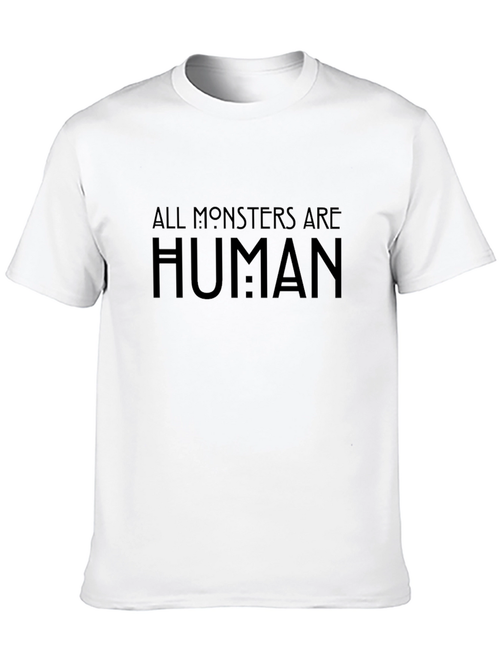 All Monsters Are Human Graphic Tee - Black