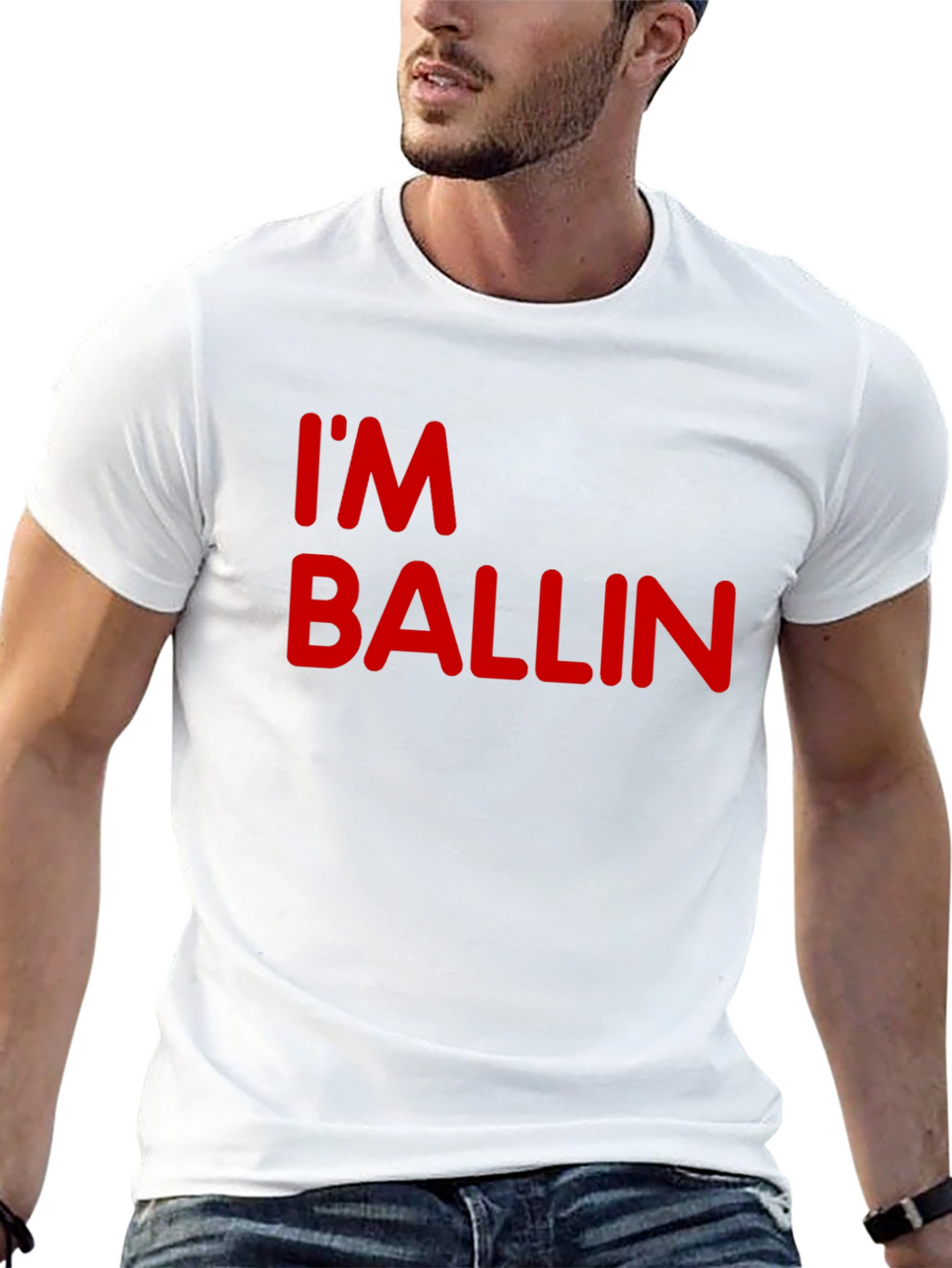 Im Ballin Black T-Shirt - Mens Graphic Tee