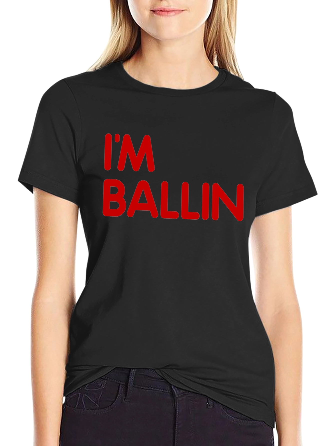 Im Ballin Black T-Shirt - Mens Graphic Tee