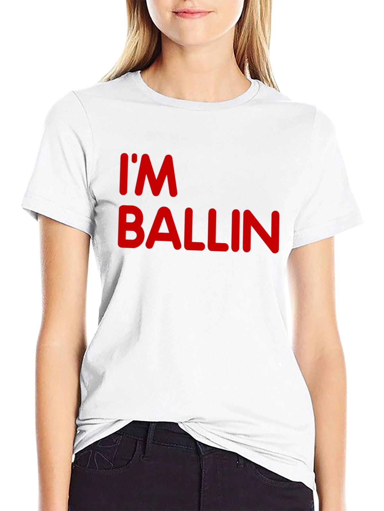 Im Ballin Black T-Shirt - Mens Graphic Tee