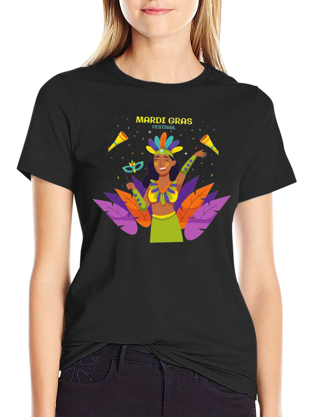 Mardi Gras Festival Graphic T-Shirt