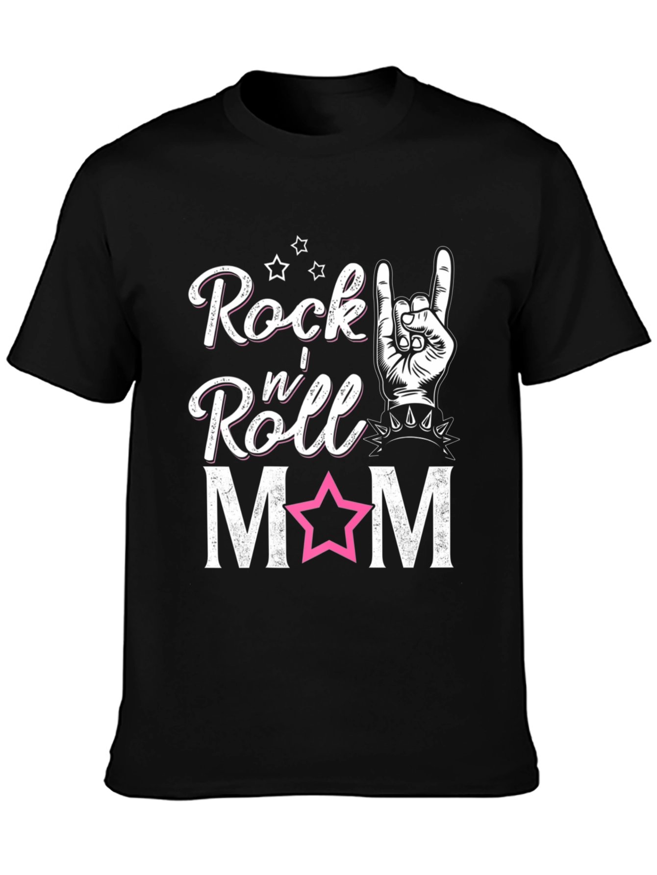 Rock n Roll Mom T-Shirt - Black Graphic Tee