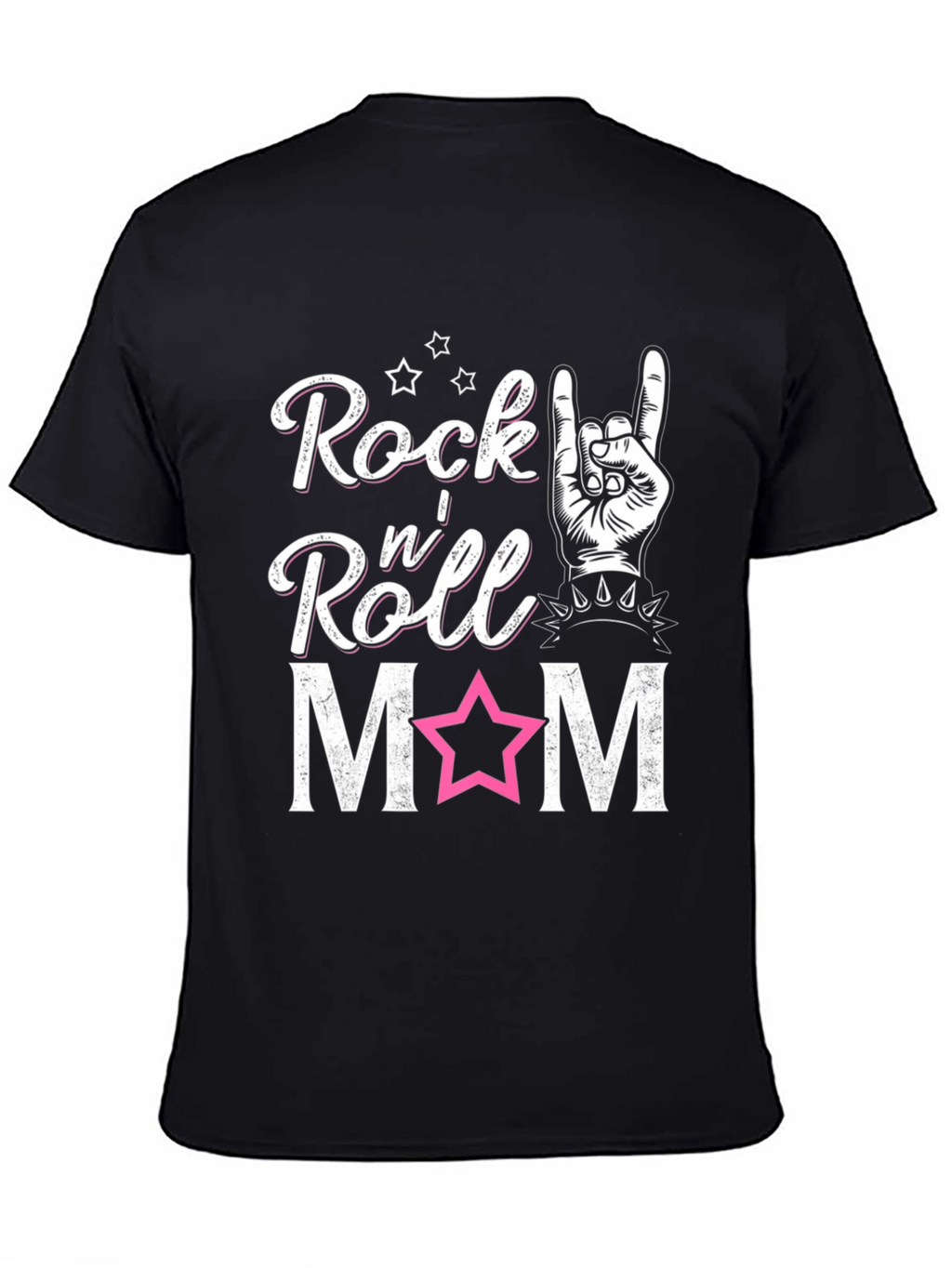 Rock n Roll Mom T-Shirt - Black Graphic Tee