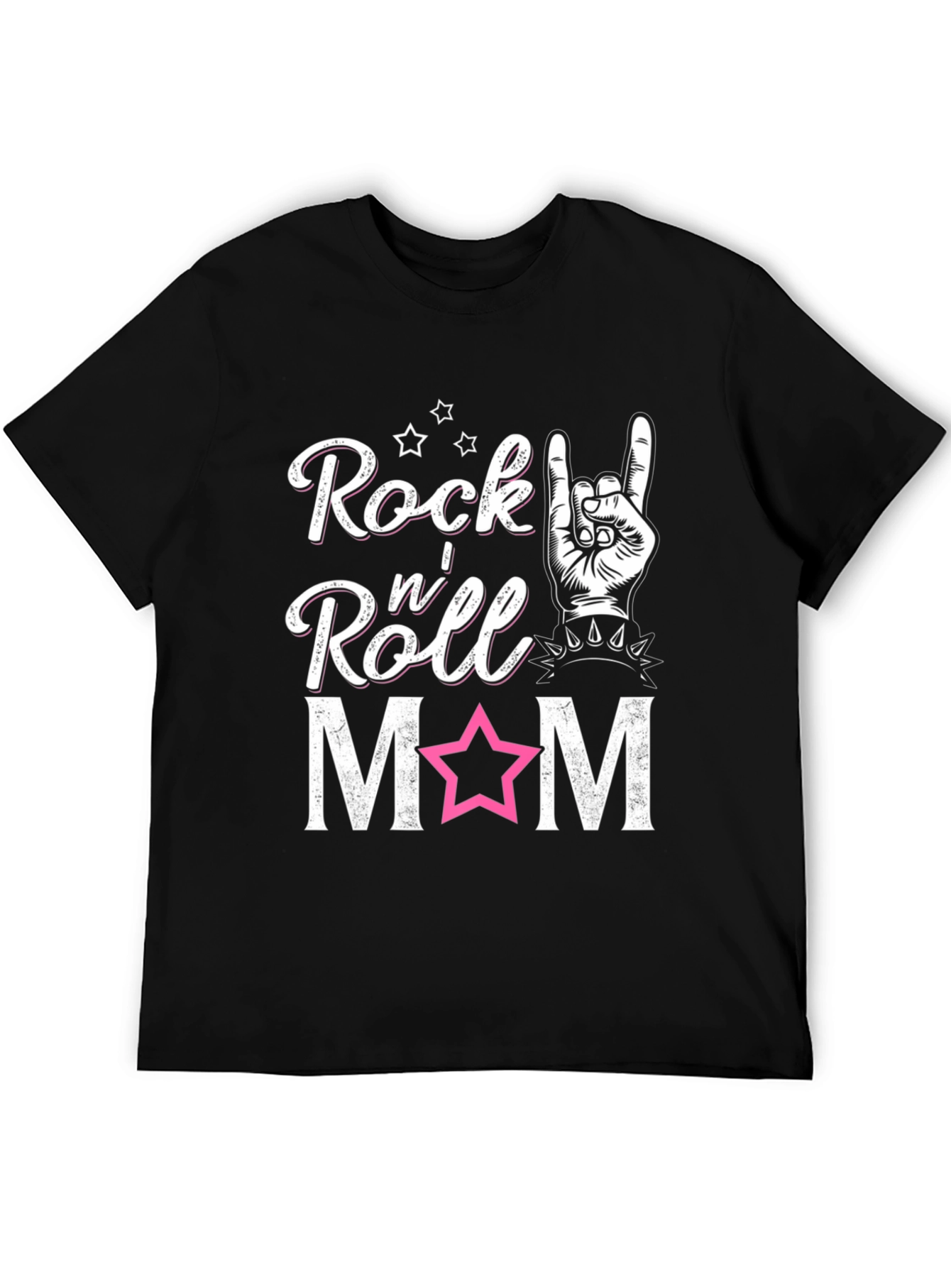 Rock n Roll Mom T-Shirt - Black Graphic Tee