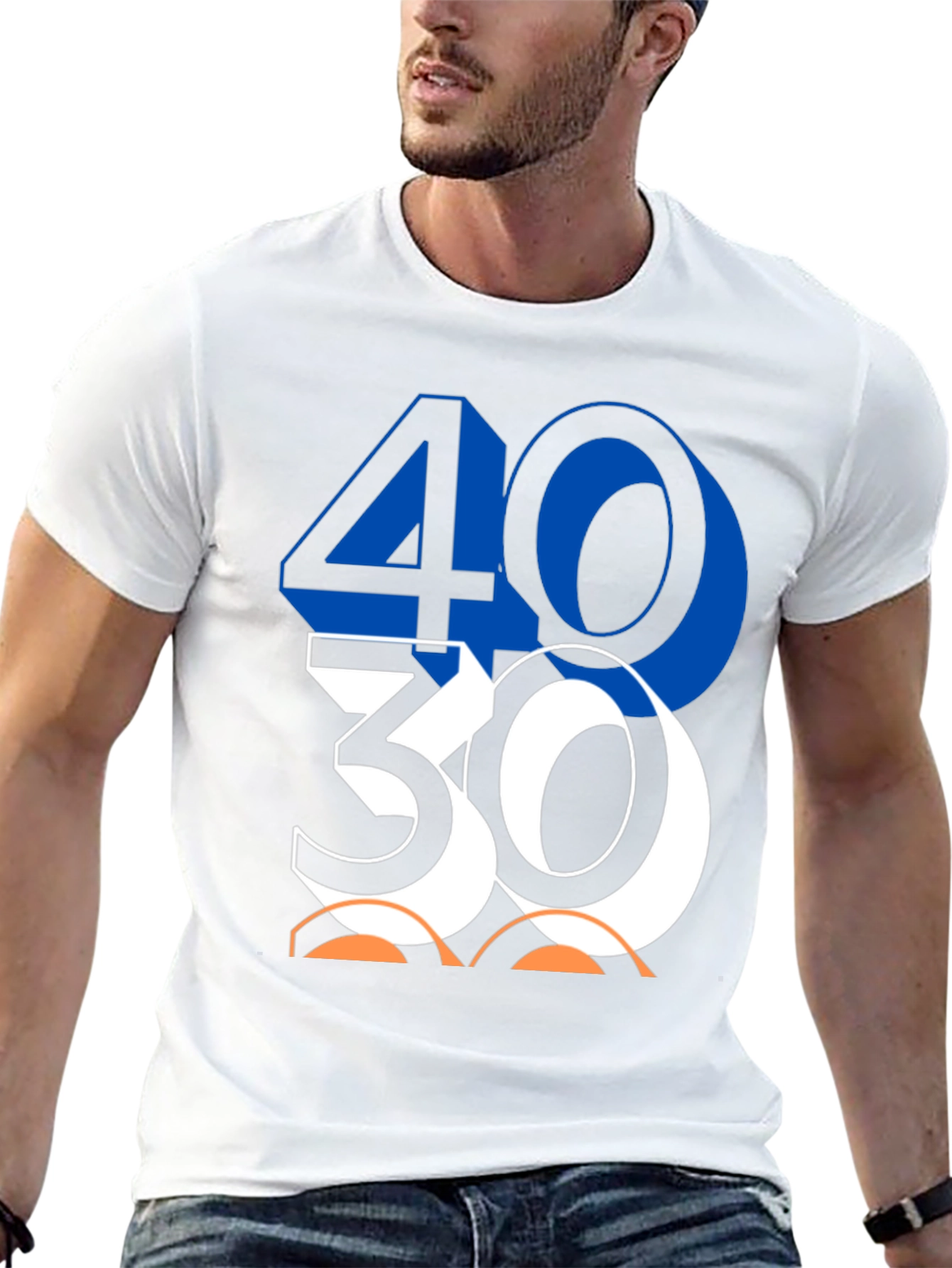 4030 Graphic Print Tee - Cool Casual Wear