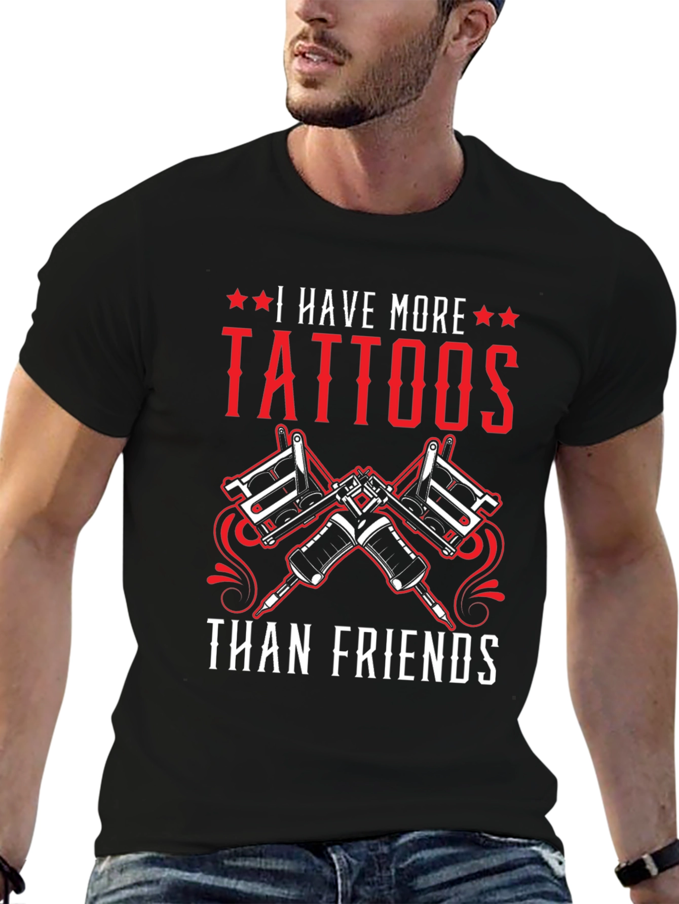 Tattoo Lovers Tee: More Tattoos Than Friends
