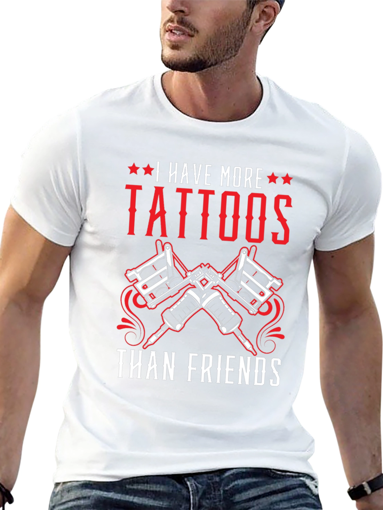 Tattoo Lovers Tee: More Tattoos Than Friends