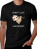 Im Not Lazy Im Patient Sloth Graphic Tee
