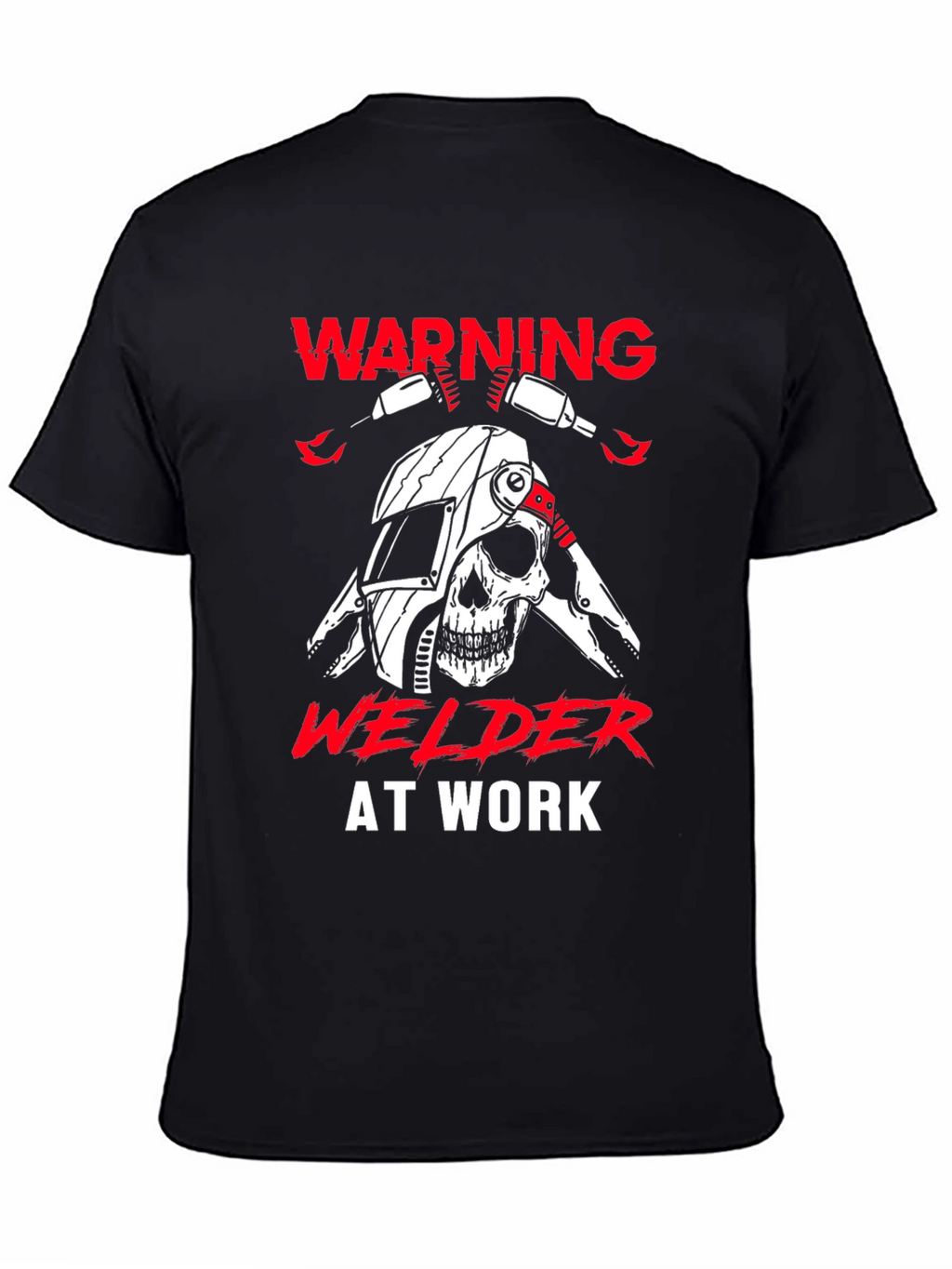Warning Welder At Work Graphic T-Shirt
