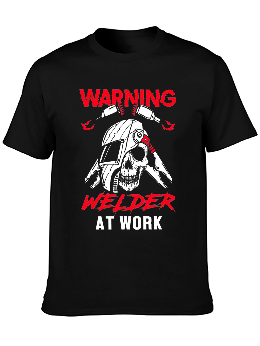 Warning Welder At Work Graphic T-Shirt