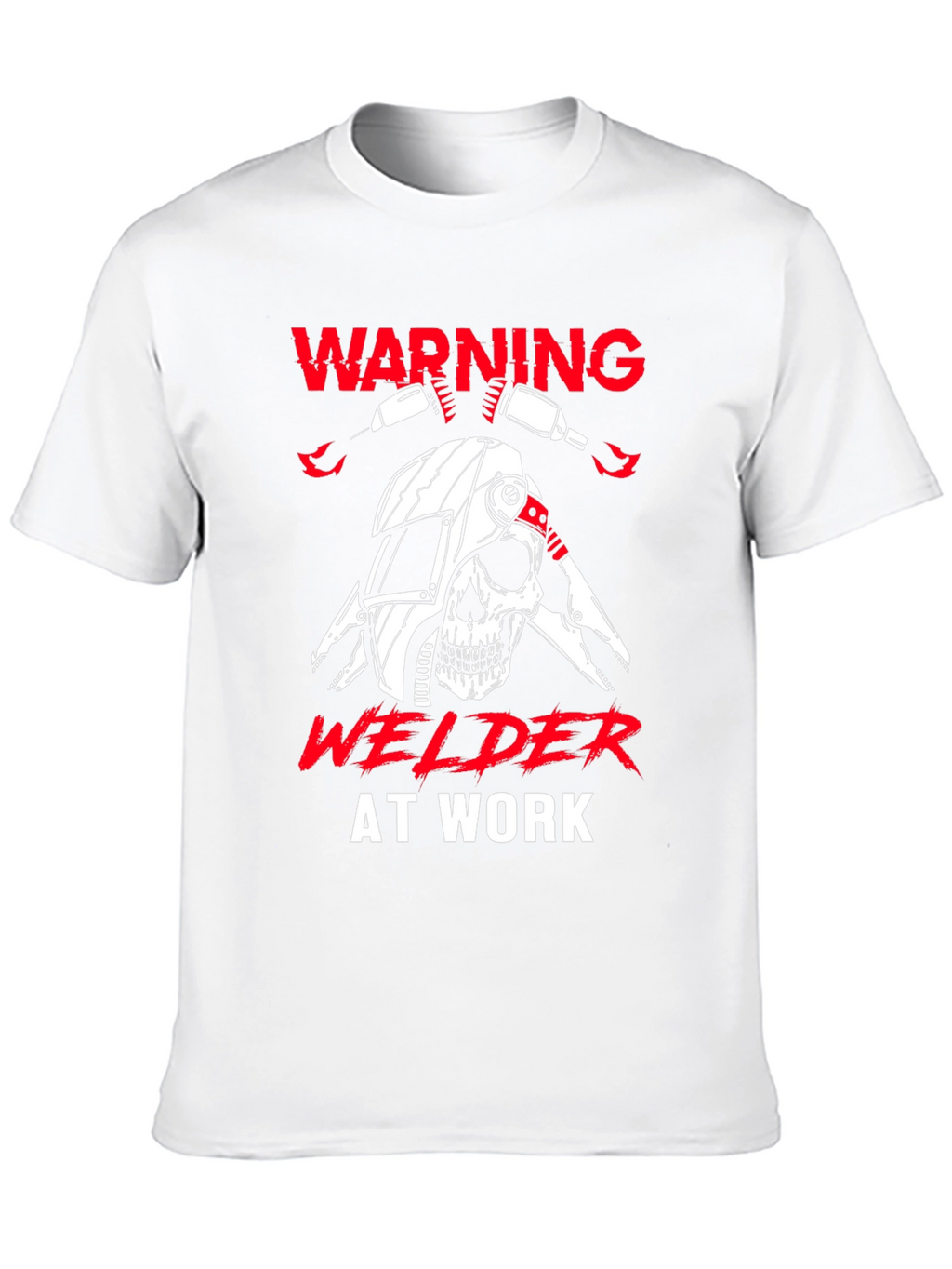 Warning Welder At Work Graphic T-Shirt