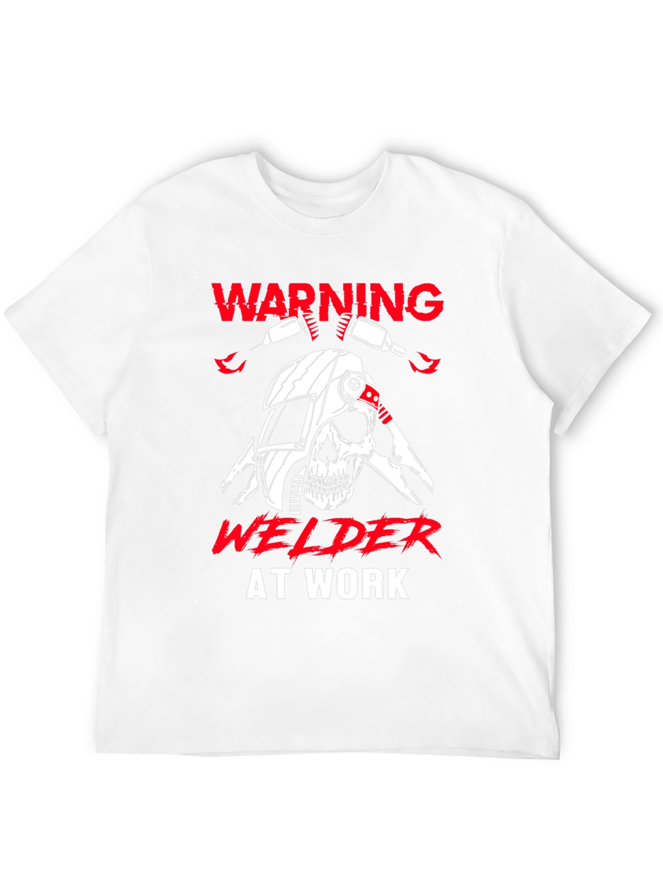 Warning Welder At Work Graphic T-Shirt