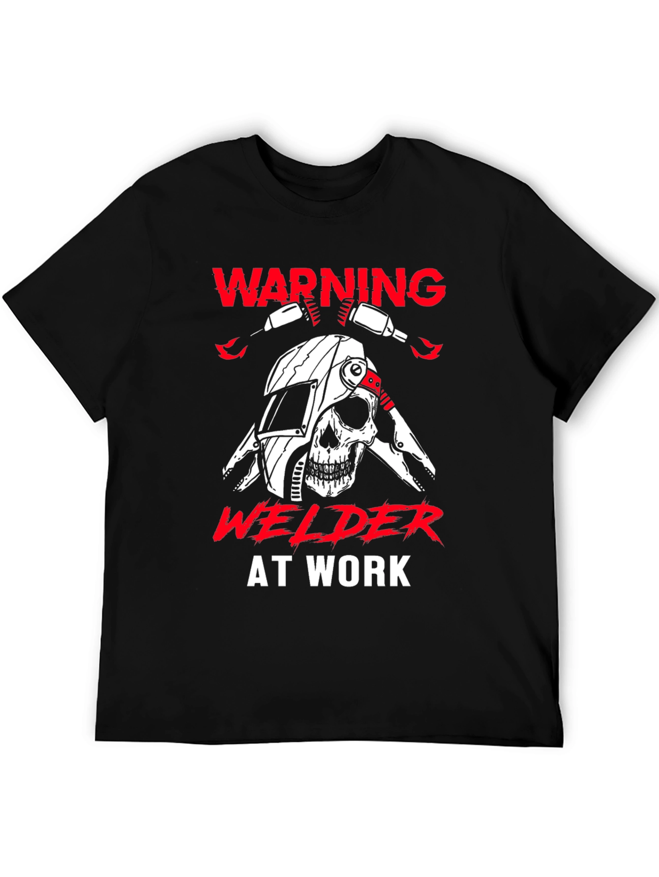 Warning Welder At Work Graphic T-Shirt