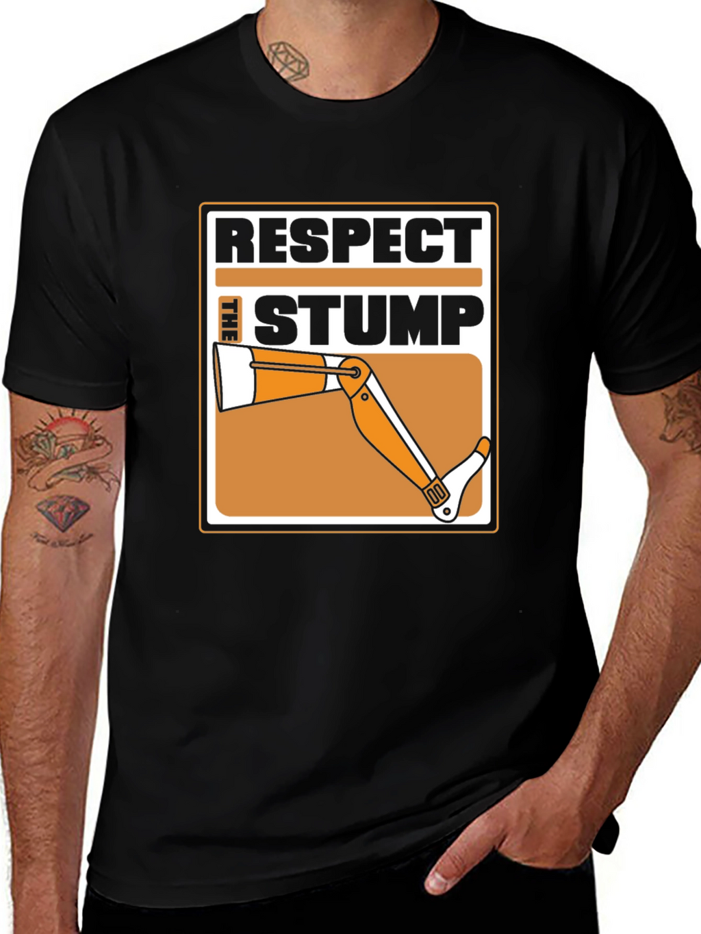 Respect the Stump T-Shirt - Humor Tee
