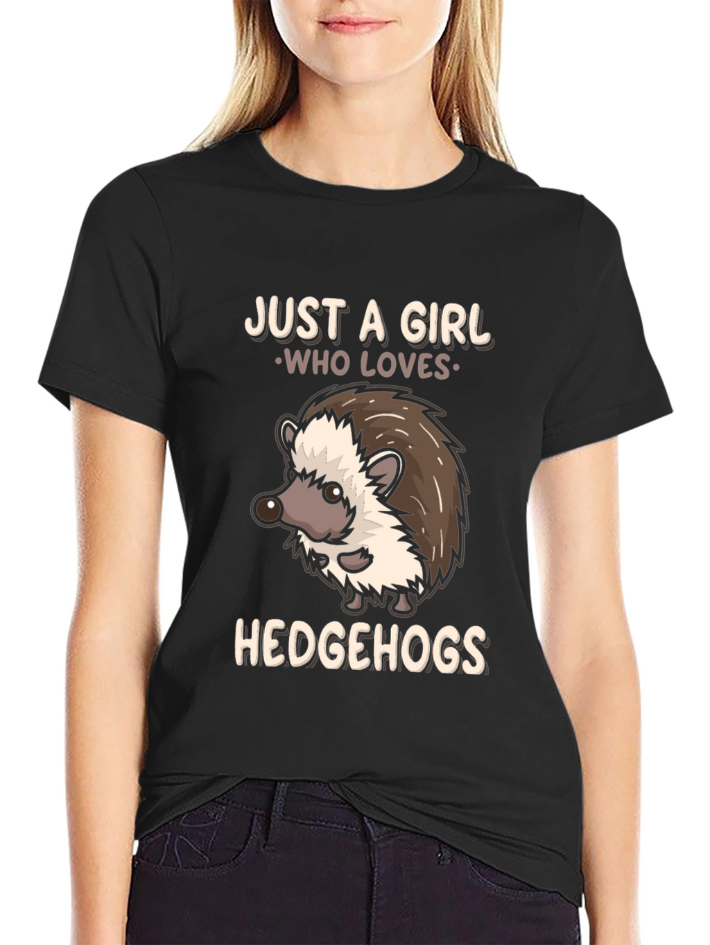 Just a Girl Who Loves Hedgehogs T-Shirt