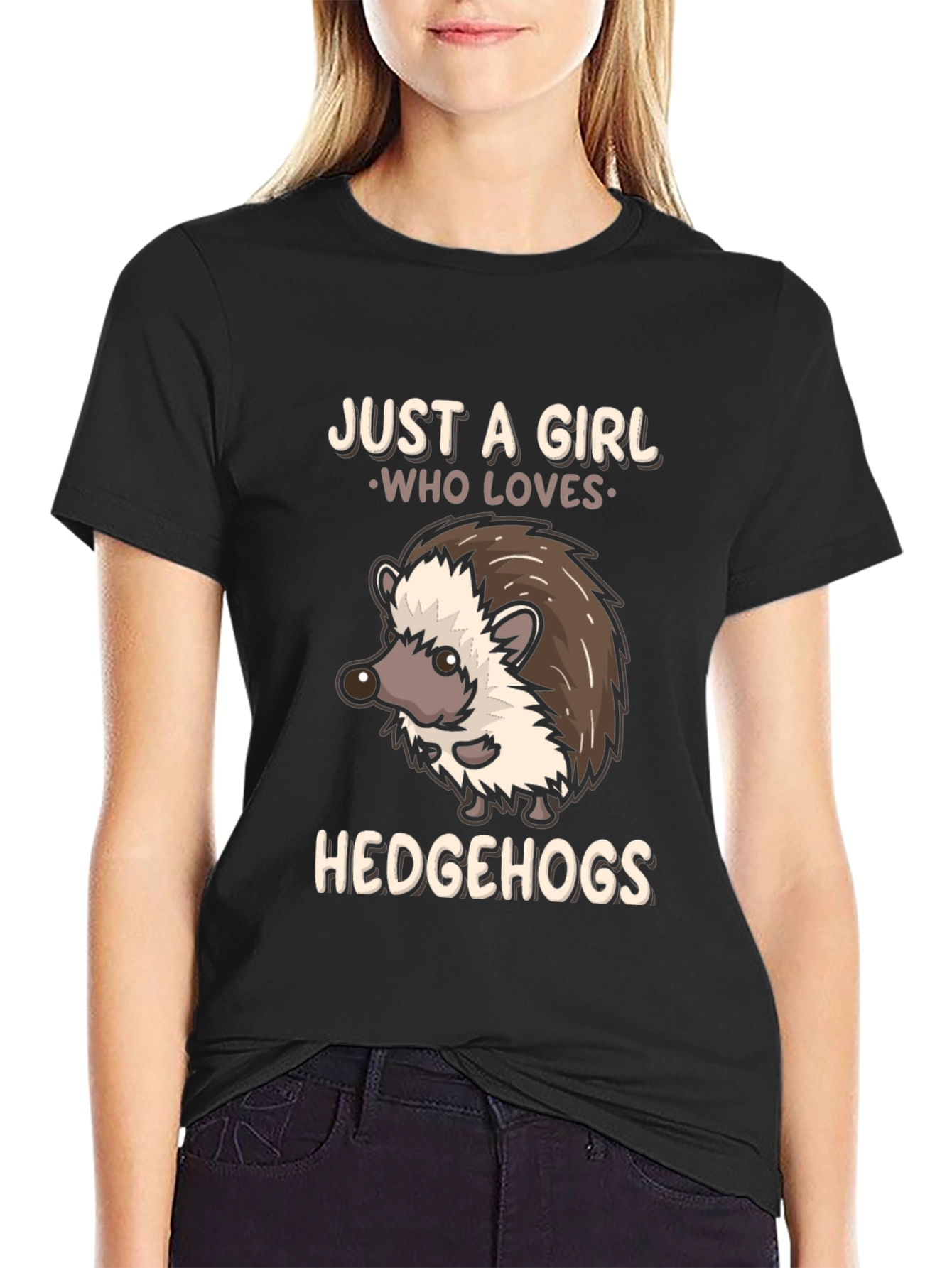 Just a Girl Who Loves Hedgehogs T-Shirt