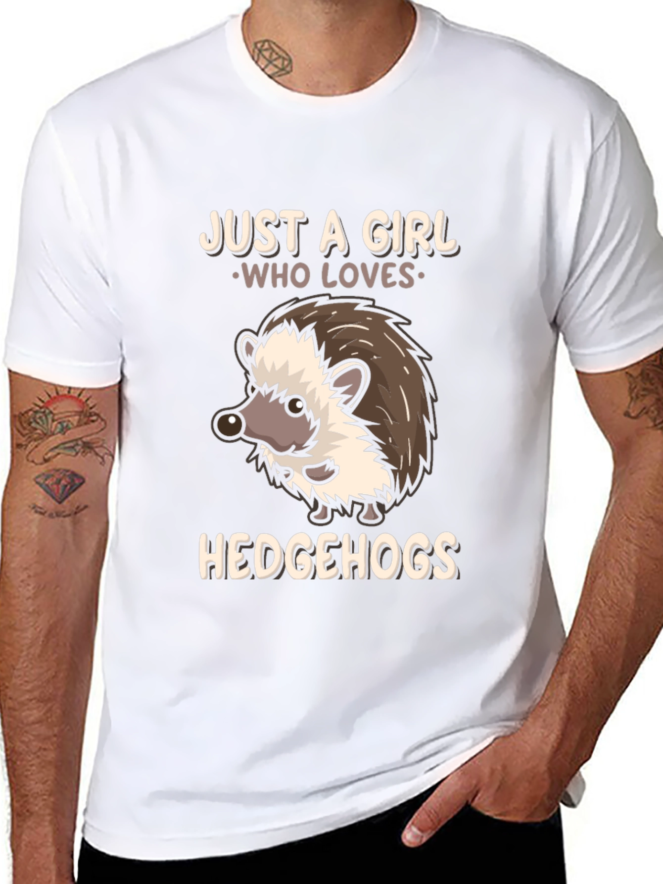 Just a Girl Who Loves Hedgehogs T-Shirt