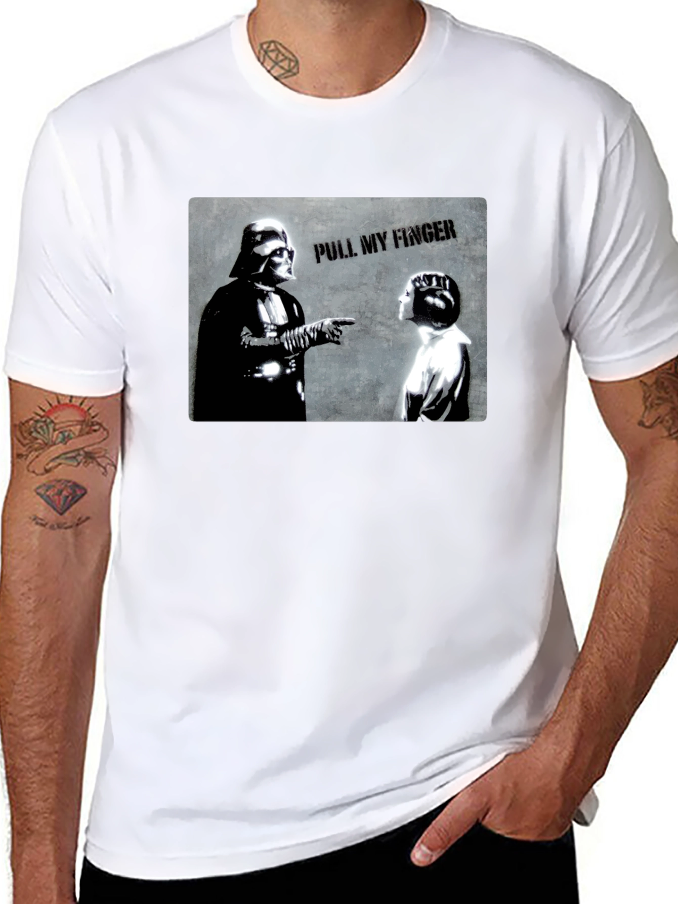 Star Wars Pull My Finger Graphic T-Shirt