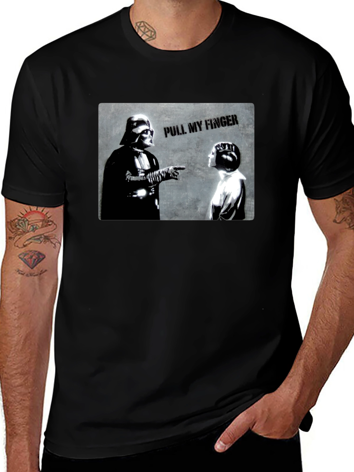 Star Wars Pull My Finger Graphic T-Shirt