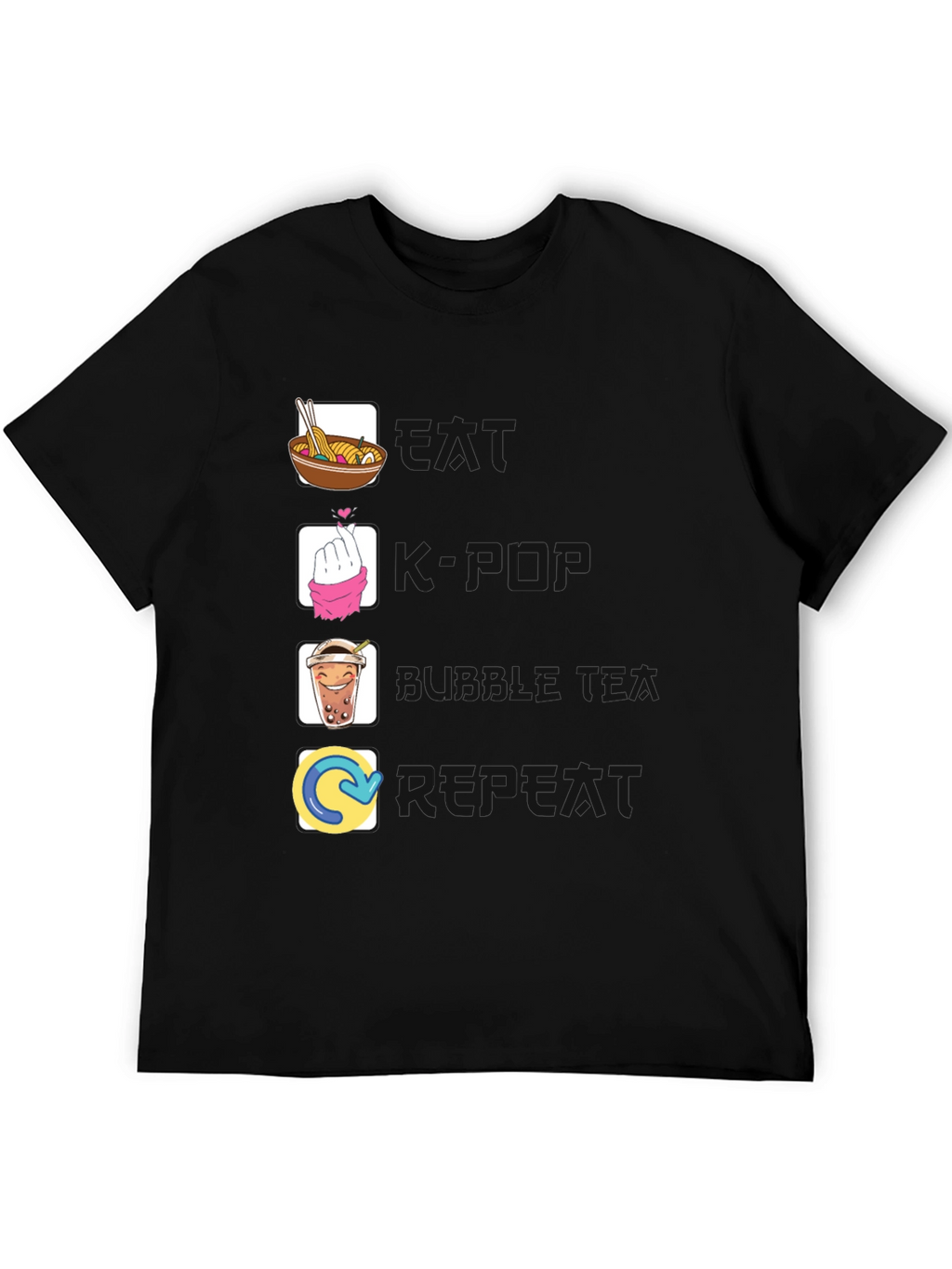 Eat Saranghae Bubble Tea Repeat T-Shirt
