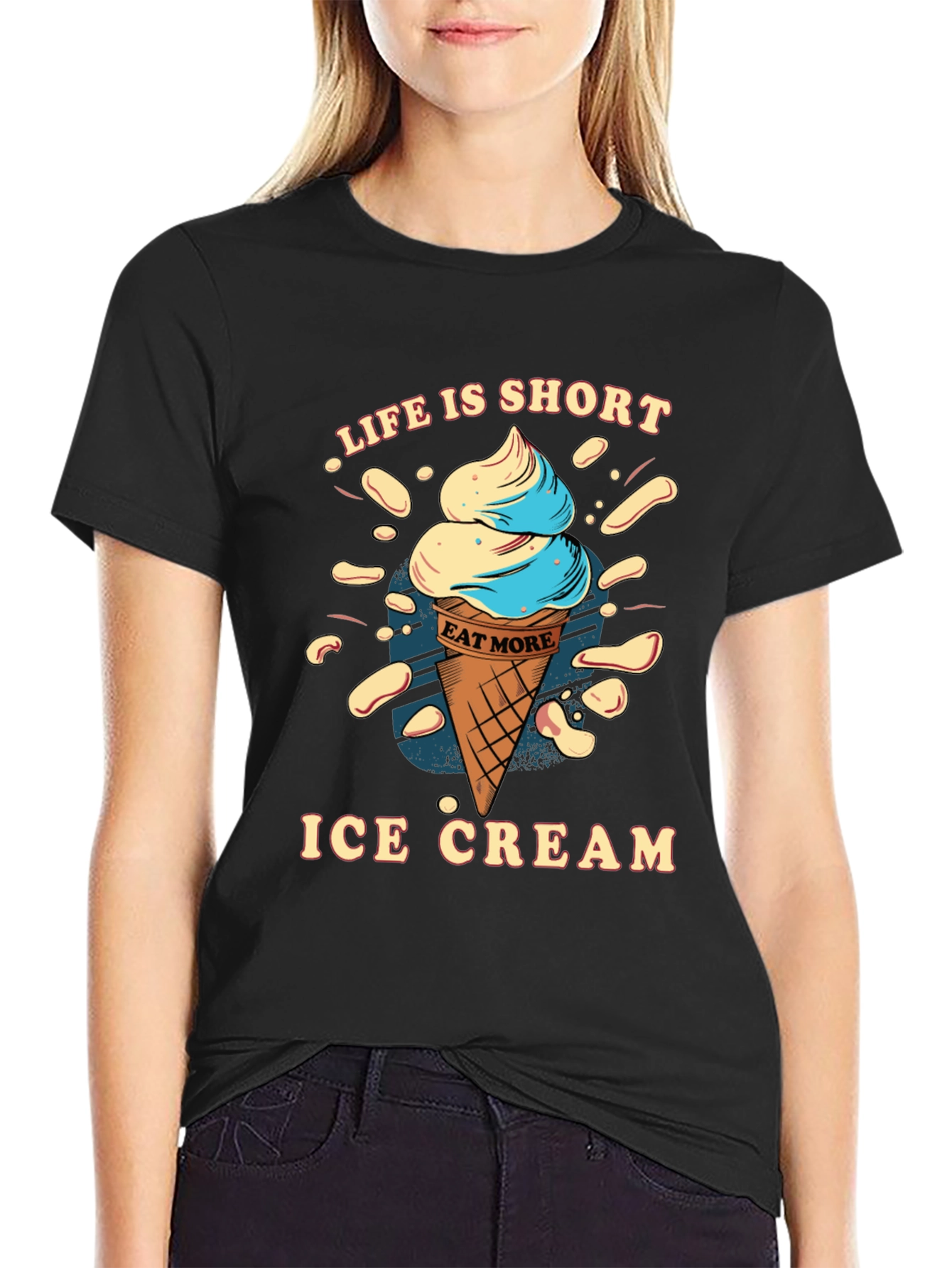 Life is Short Eat More Ice Cream T-Shirt