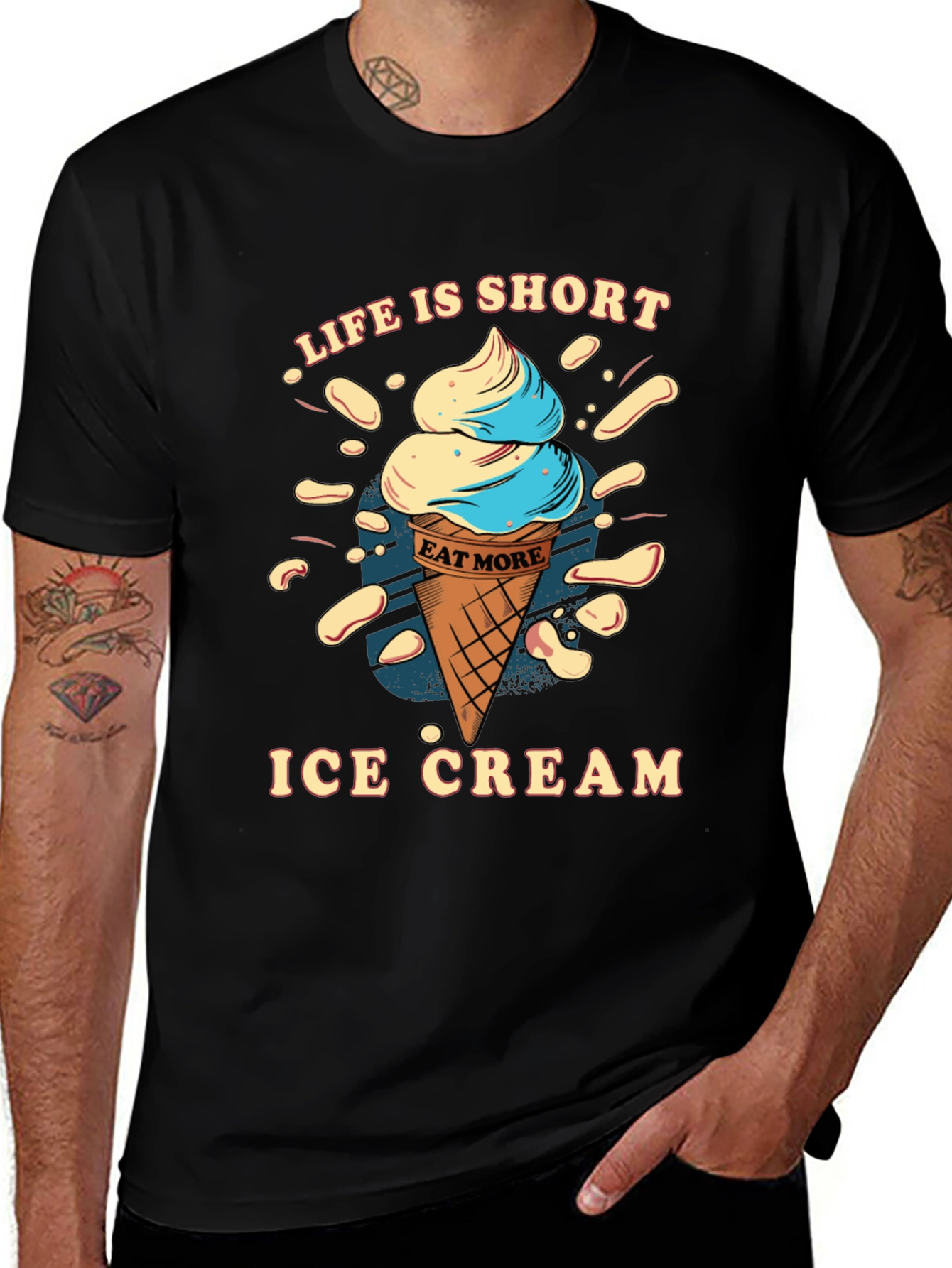 Life is Short Eat More Ice Cream T-Shirt