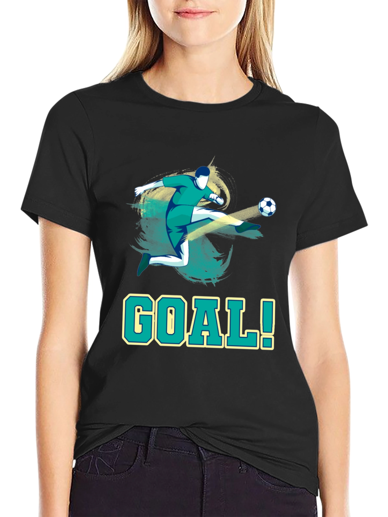 Goal Soccer T-Shirt - Sporty Tee for Soccer Fans