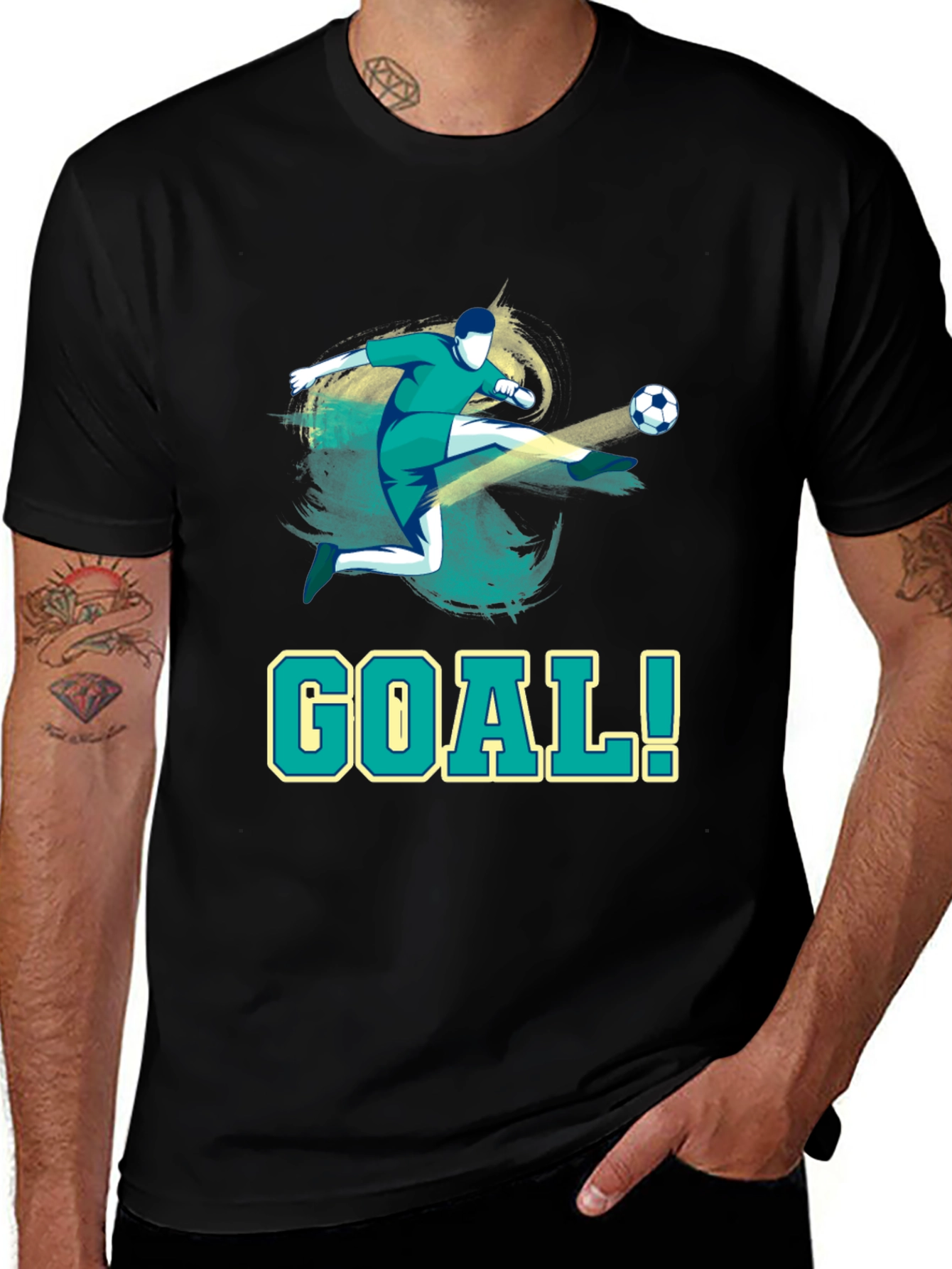 Goal Soccer T-Shirt - Sporty Tee for Soccer Fans
