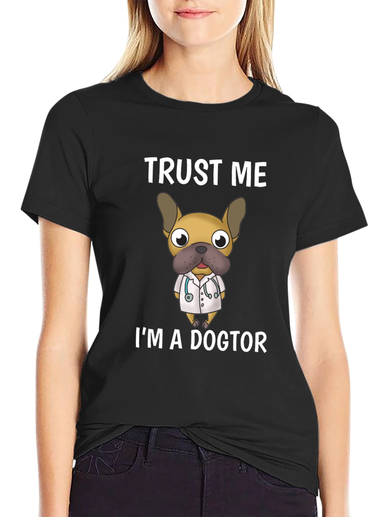 Trust Me Im a Dogtor T-Shirt - Novelty Dog Graphic Tee
