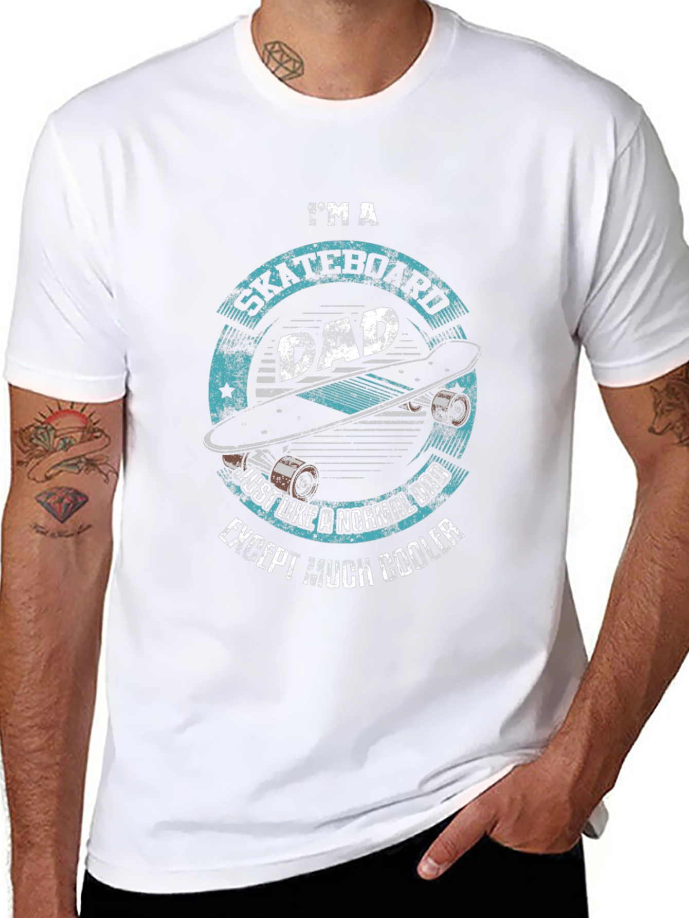 Skateboard Dad Graphic Tee - Cool & Comfortable