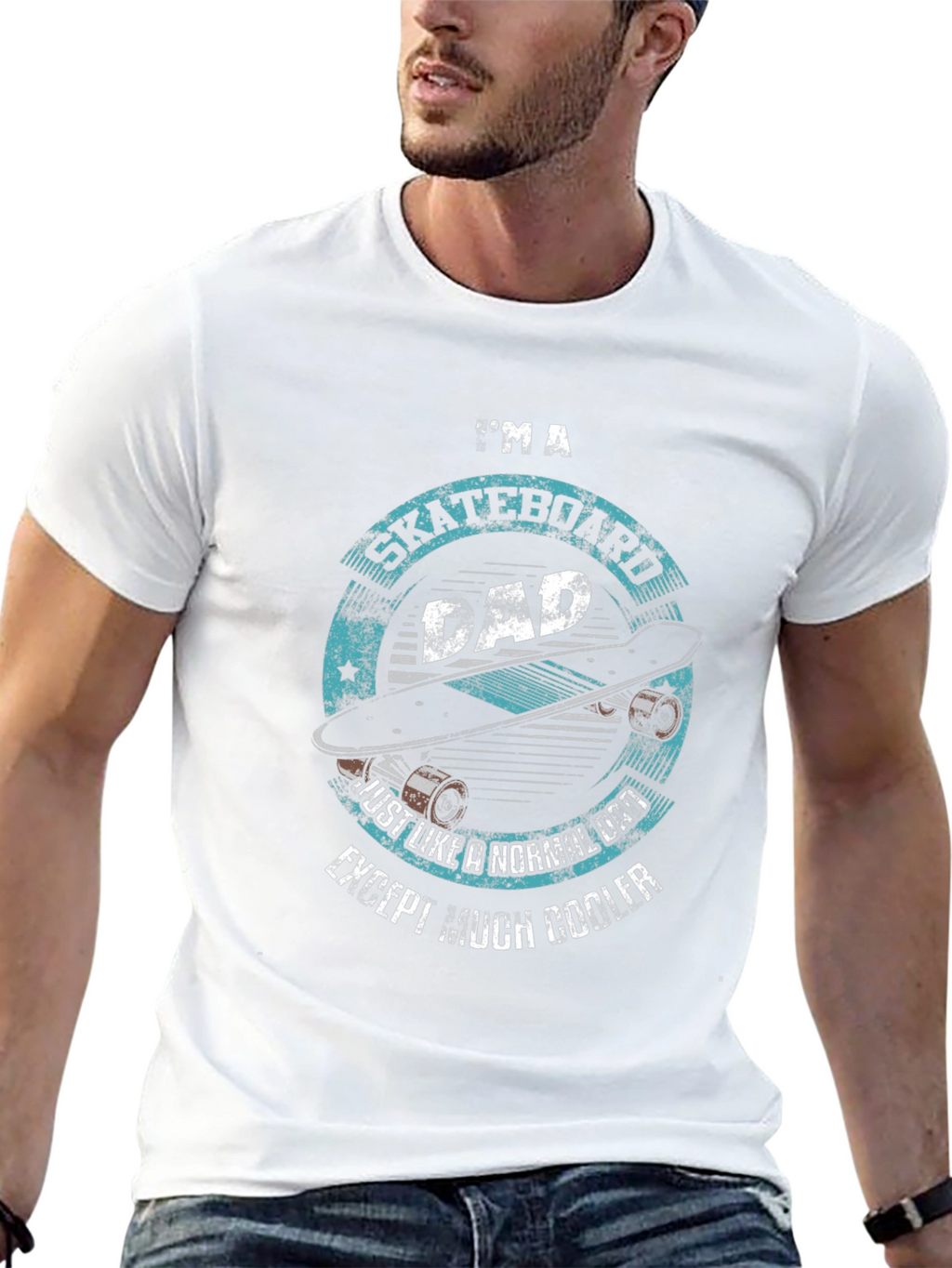 Skateboard Dad Graphic Tee - Cool & Comfortable