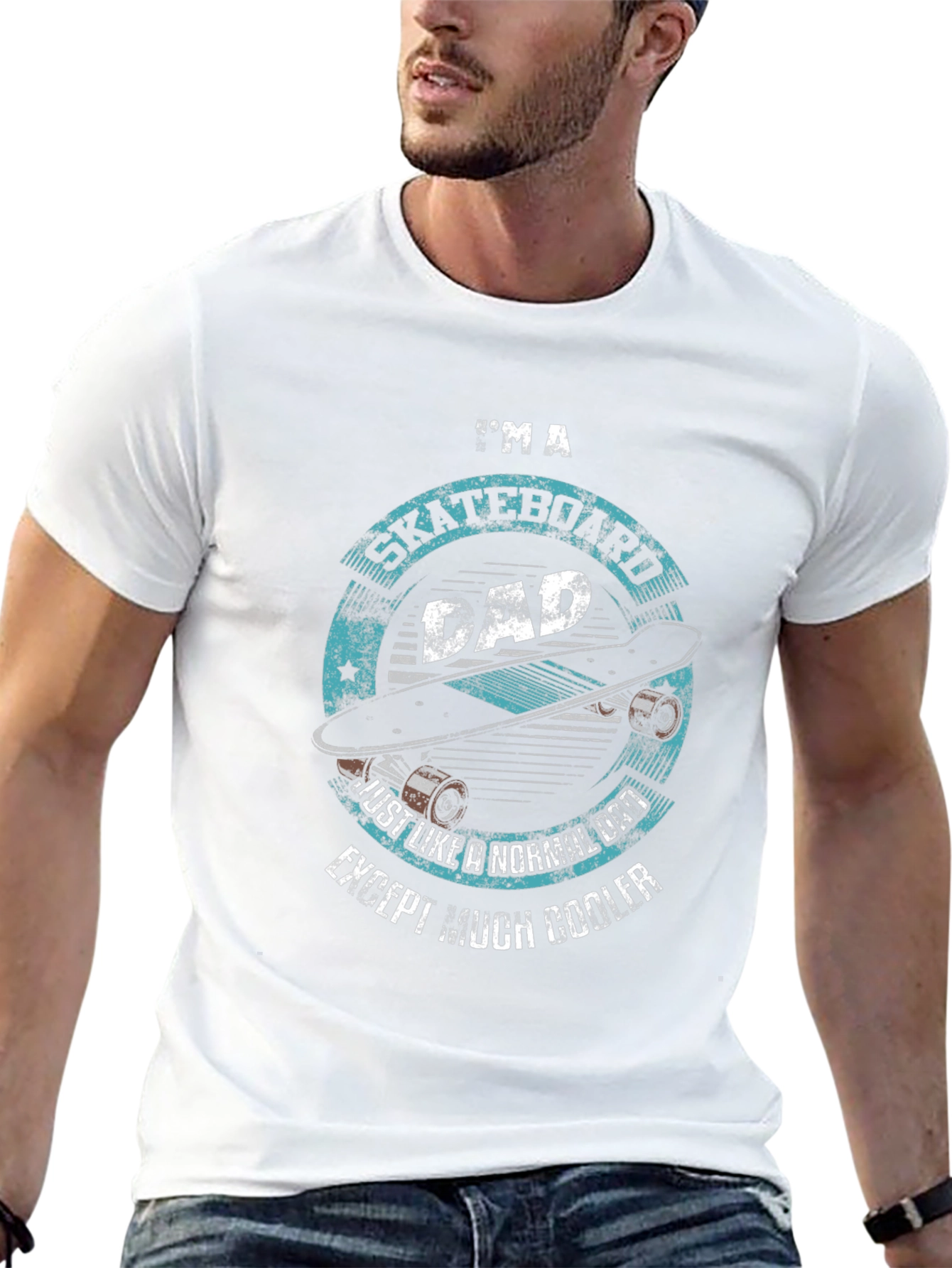Skateboard Dad Graphic Tee - Cool & Comfortable