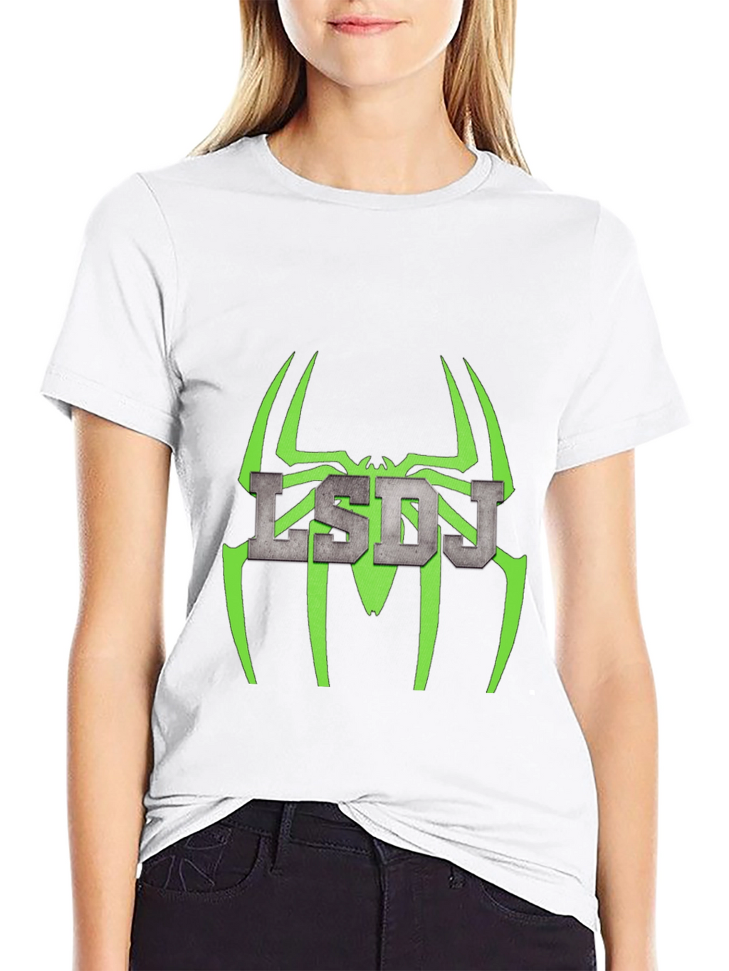 LSDJ Spider Graphic Black Tee - Gamer Style