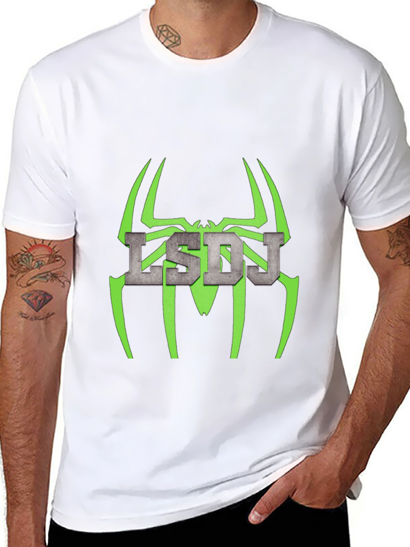 LSDJ Spider Graphic Black Tee - Gamer Style