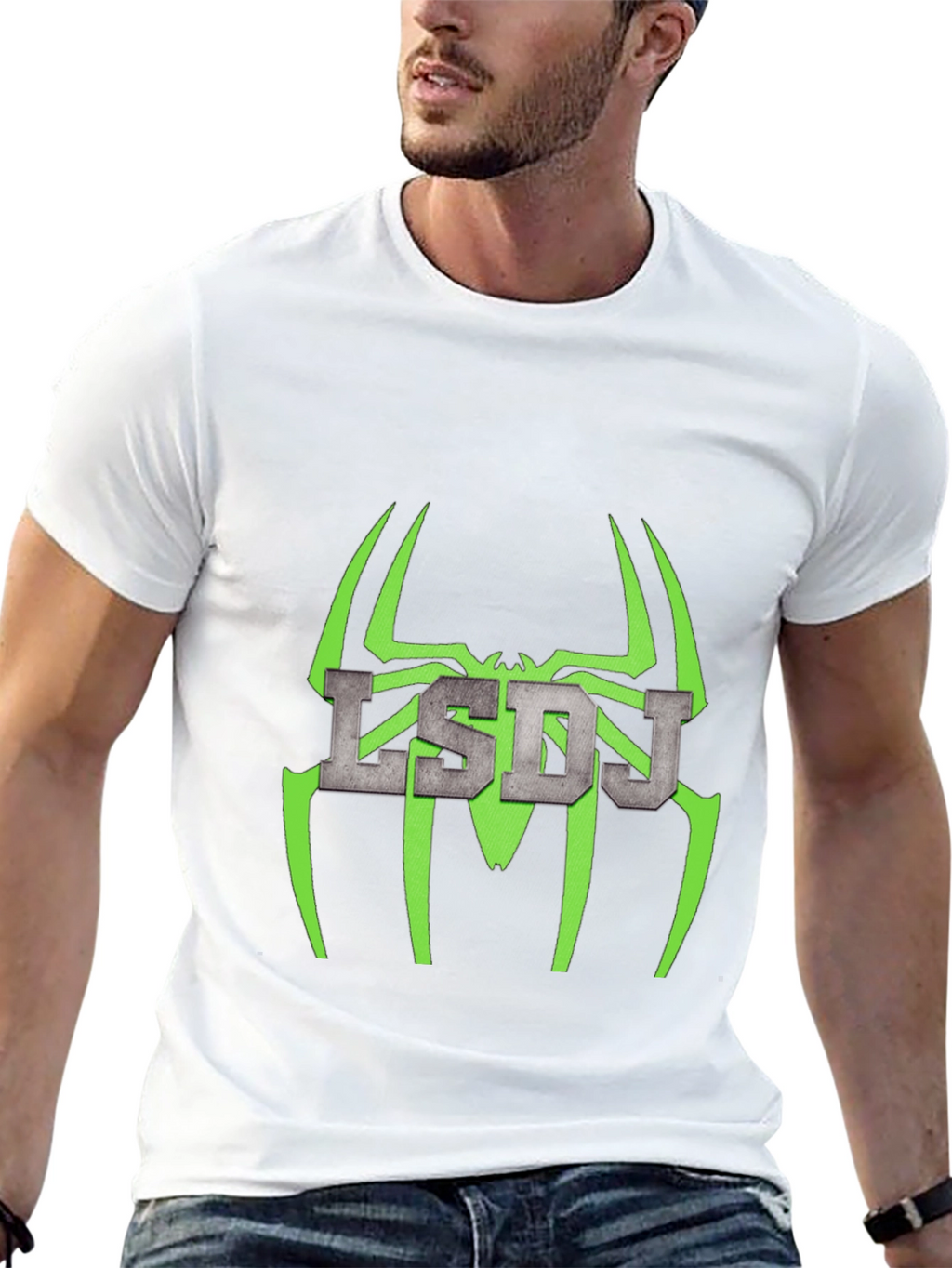 LSDJ Spider Graphic Black Tee - Gamer Style