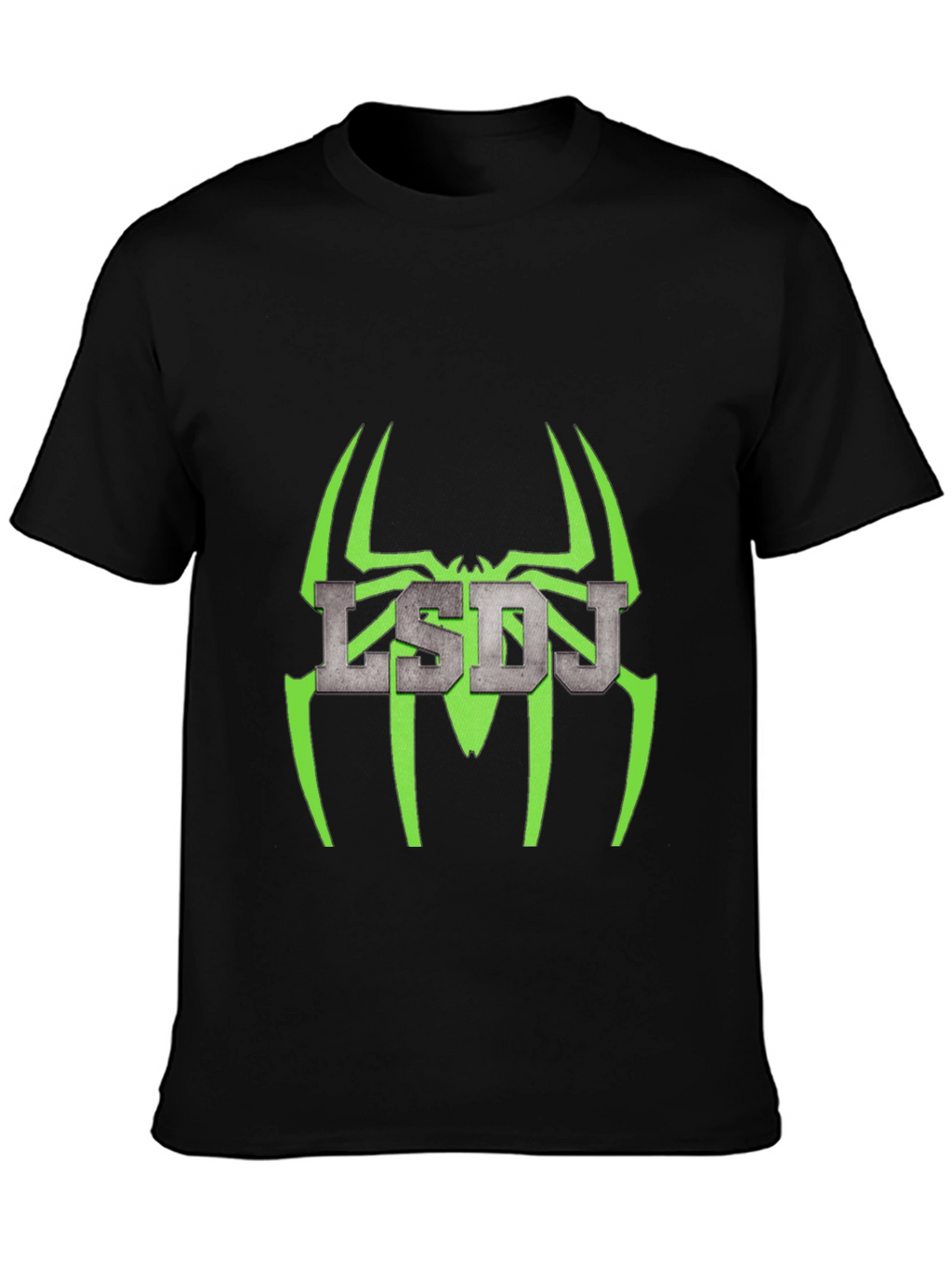 LSDJ Spider Graphic Black Tee - Gamer Style