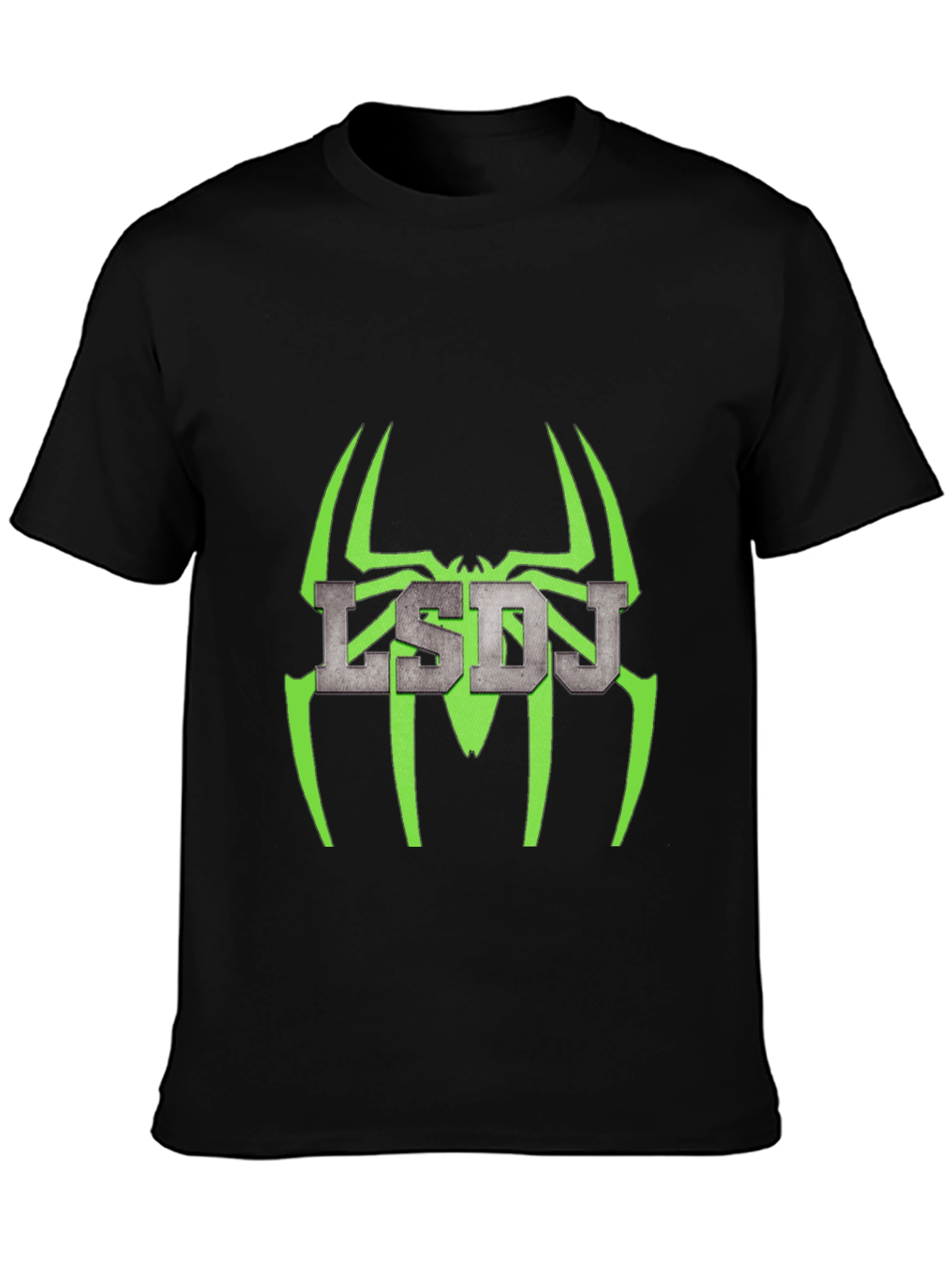 LSDJ Spider Graphic Black Tee - Gamer Style