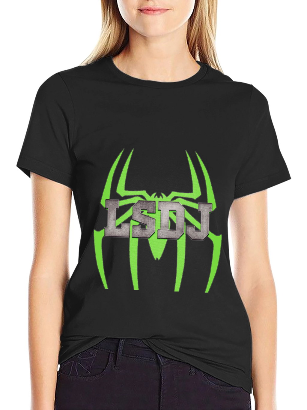 LSDJ Spider Graphic Black Tee - Gamer Style