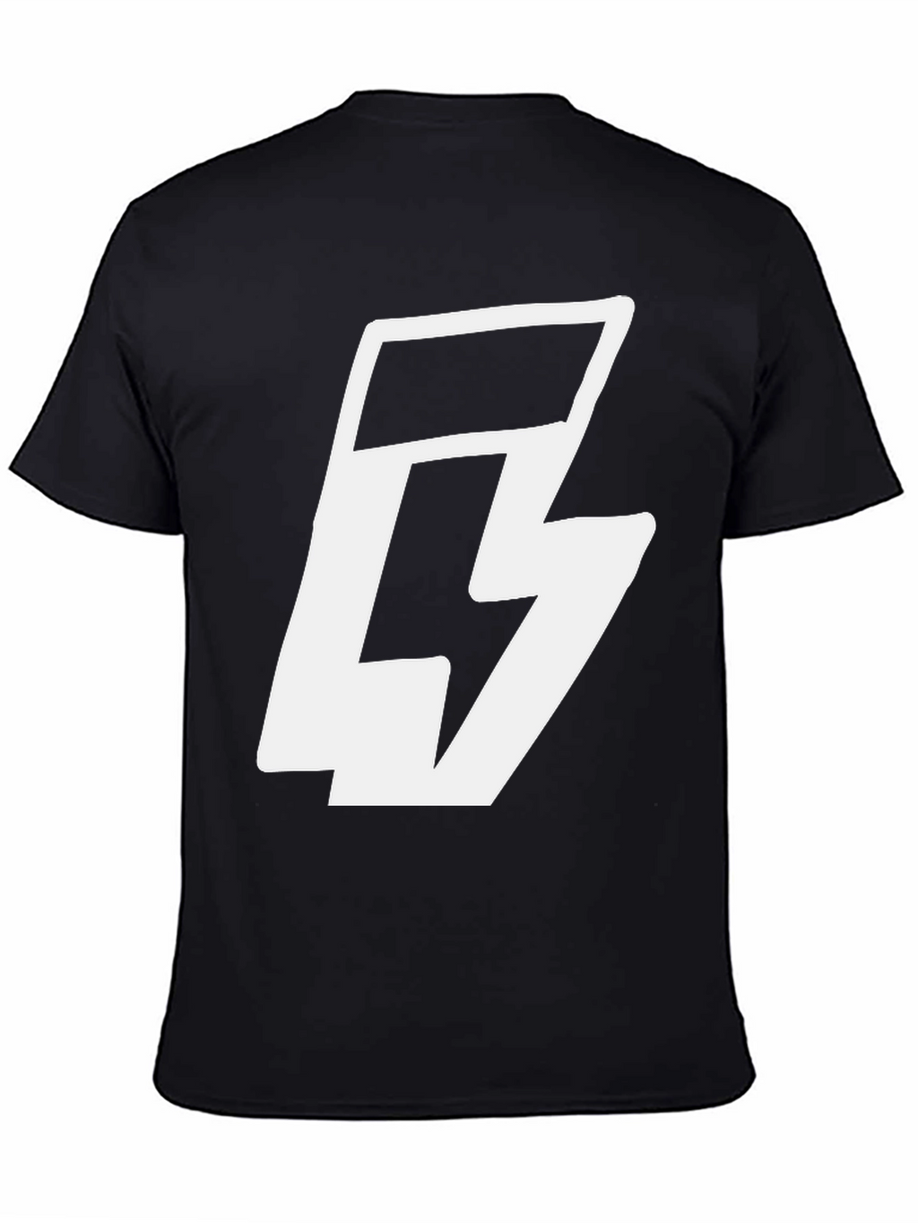 Bold Graphic Tee - Black T-Shirt with White Logo