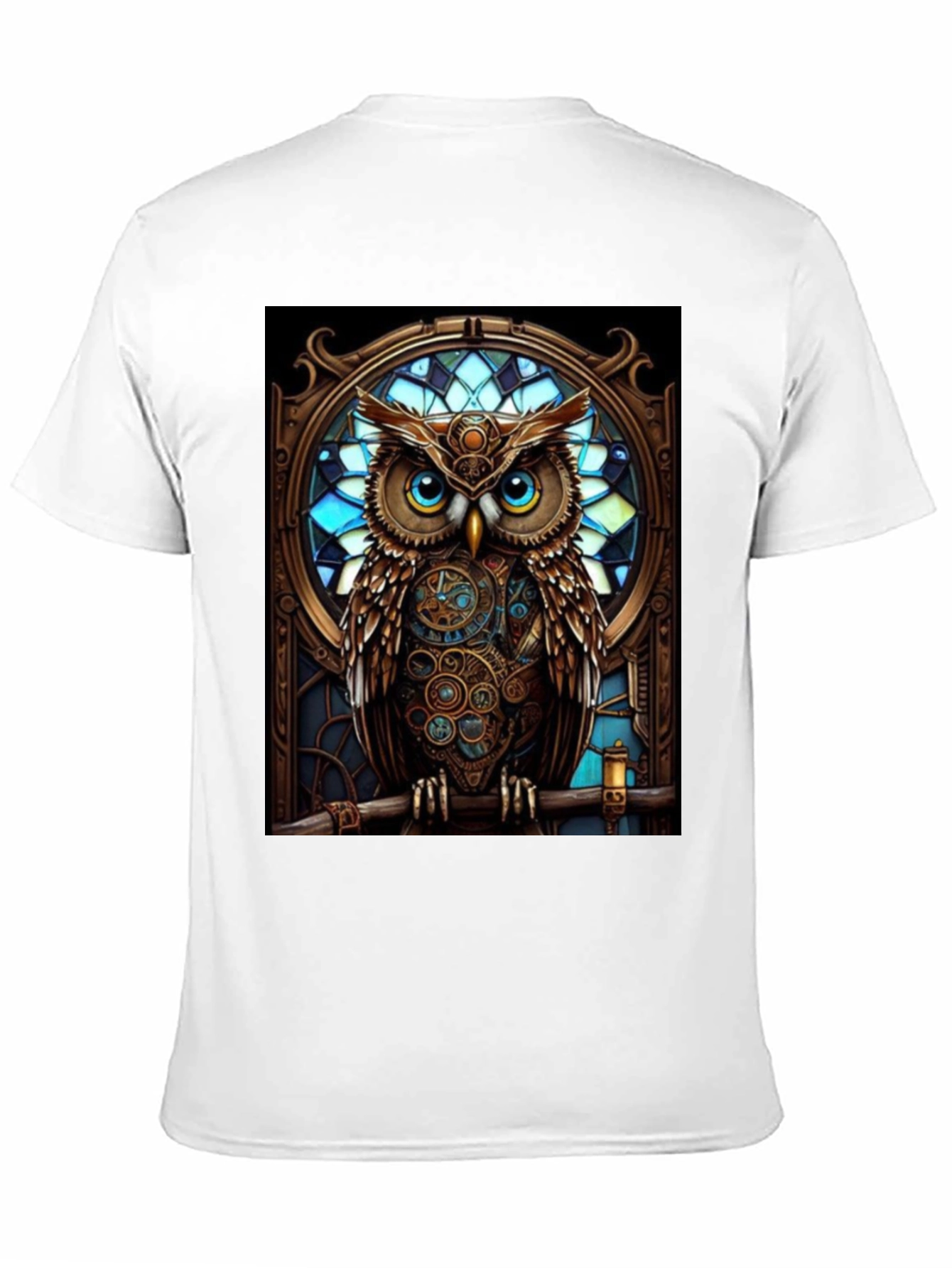 Steampunk Owl Graphic T-Shirt