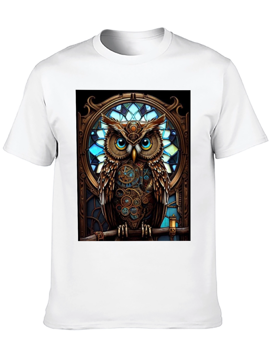 Steampunk Owl Graphic T-Shirt