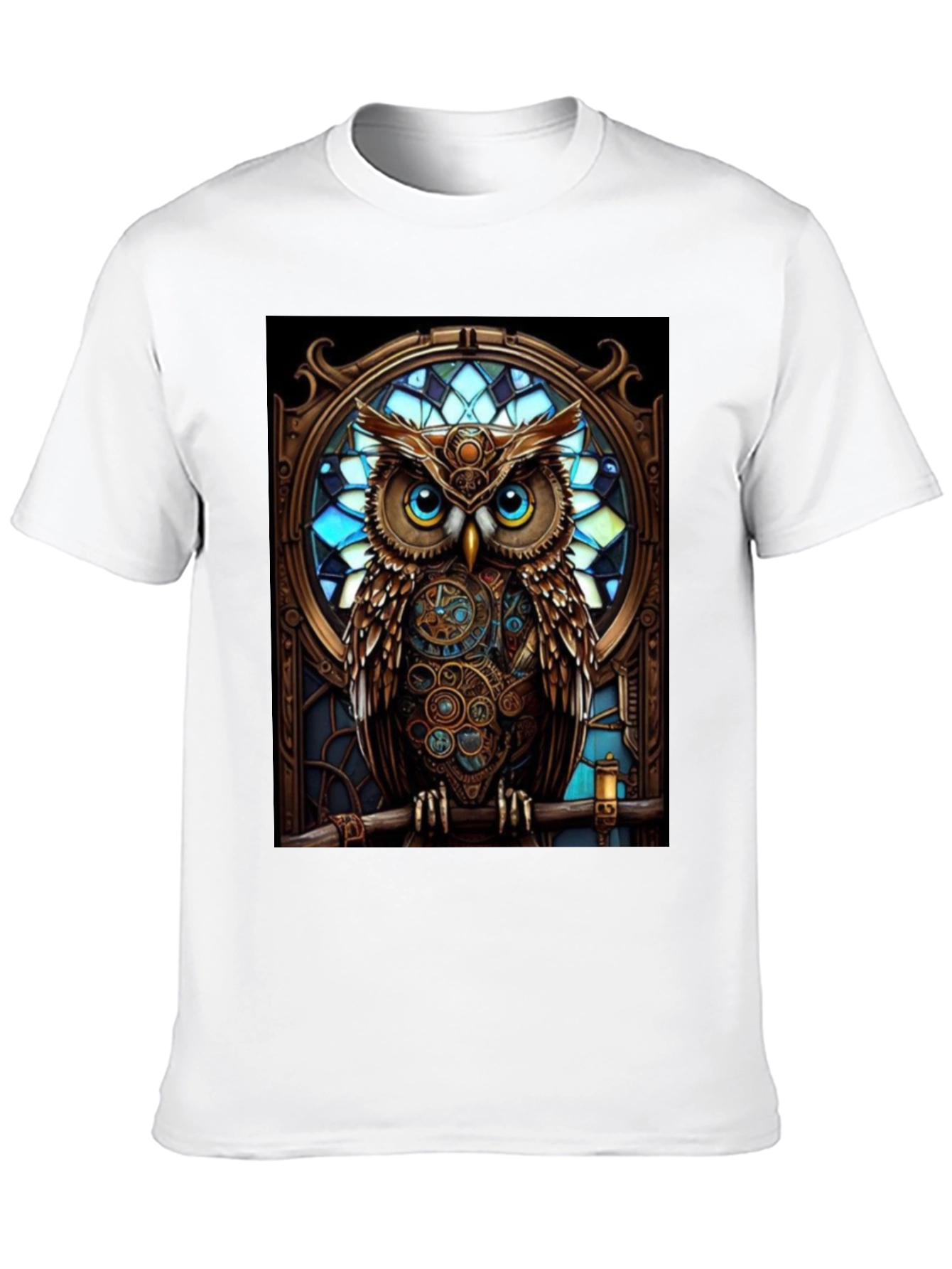 Steampunk Owl Graphic T-Shirt
