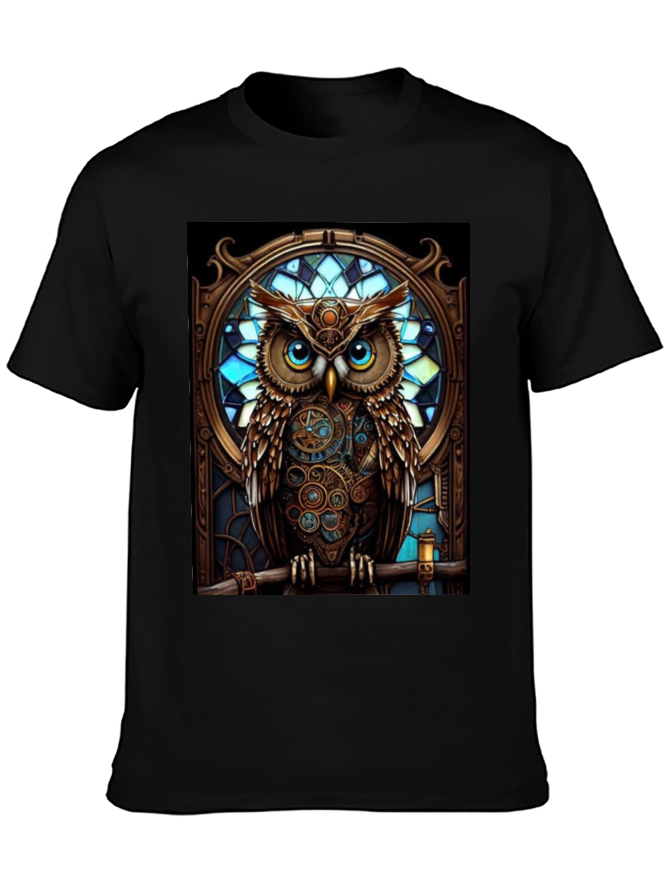 Steampunk Owl Graphic T-Shirt